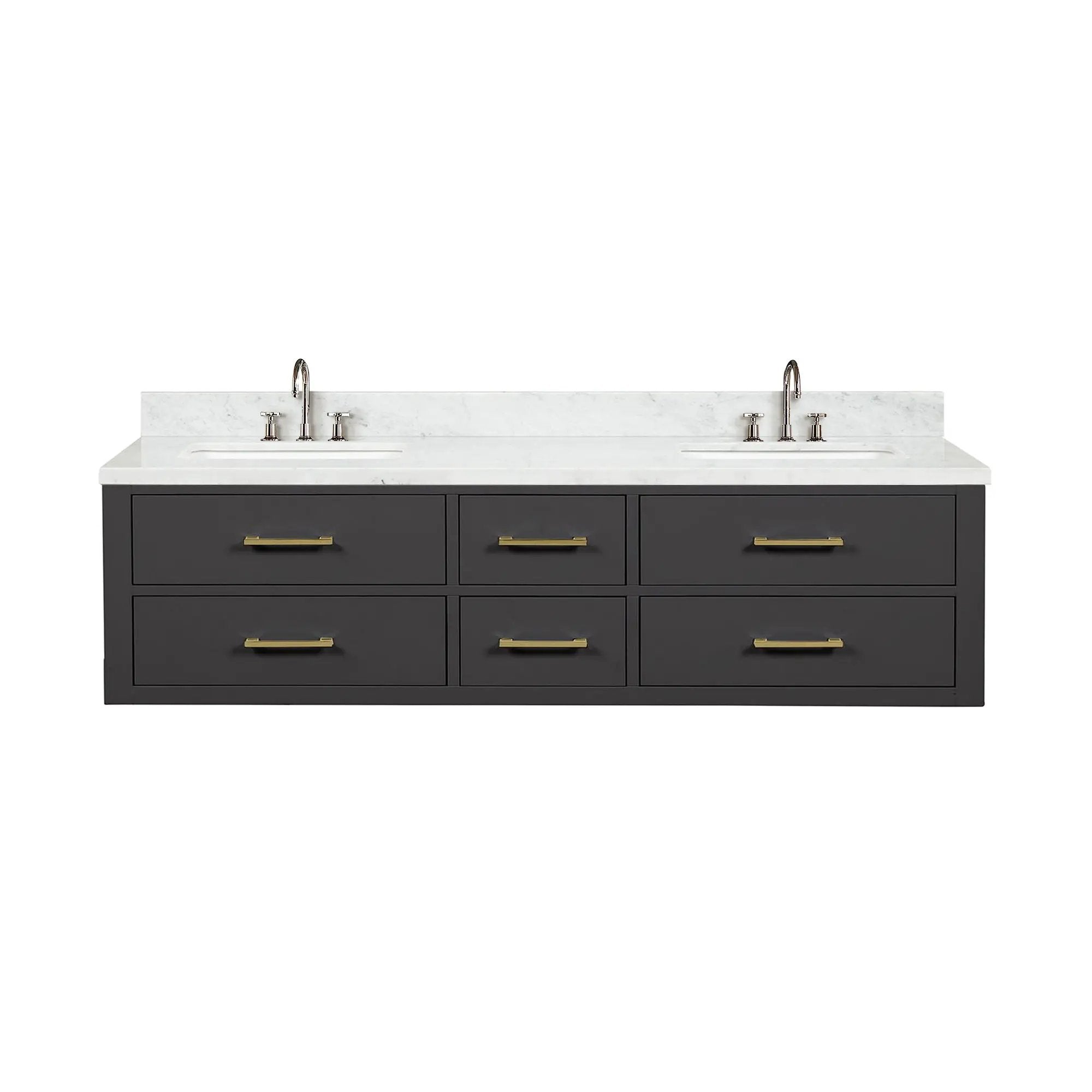 Lexora Castor 72 in W x 22 in D Double Bath Vanity by Lexora