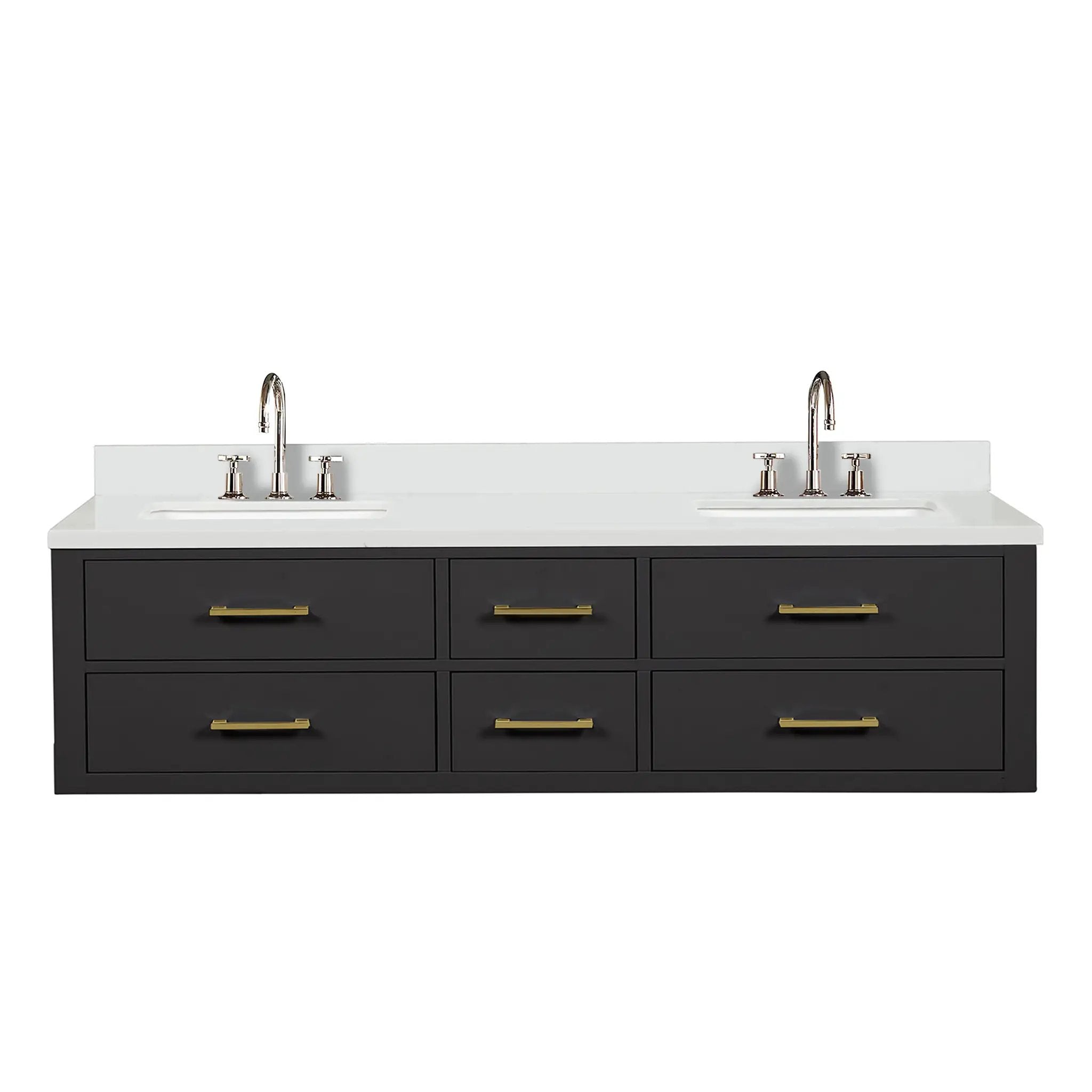 Lexora Castor 72 in W x 22 in D Double Bath Vanity by Lexora