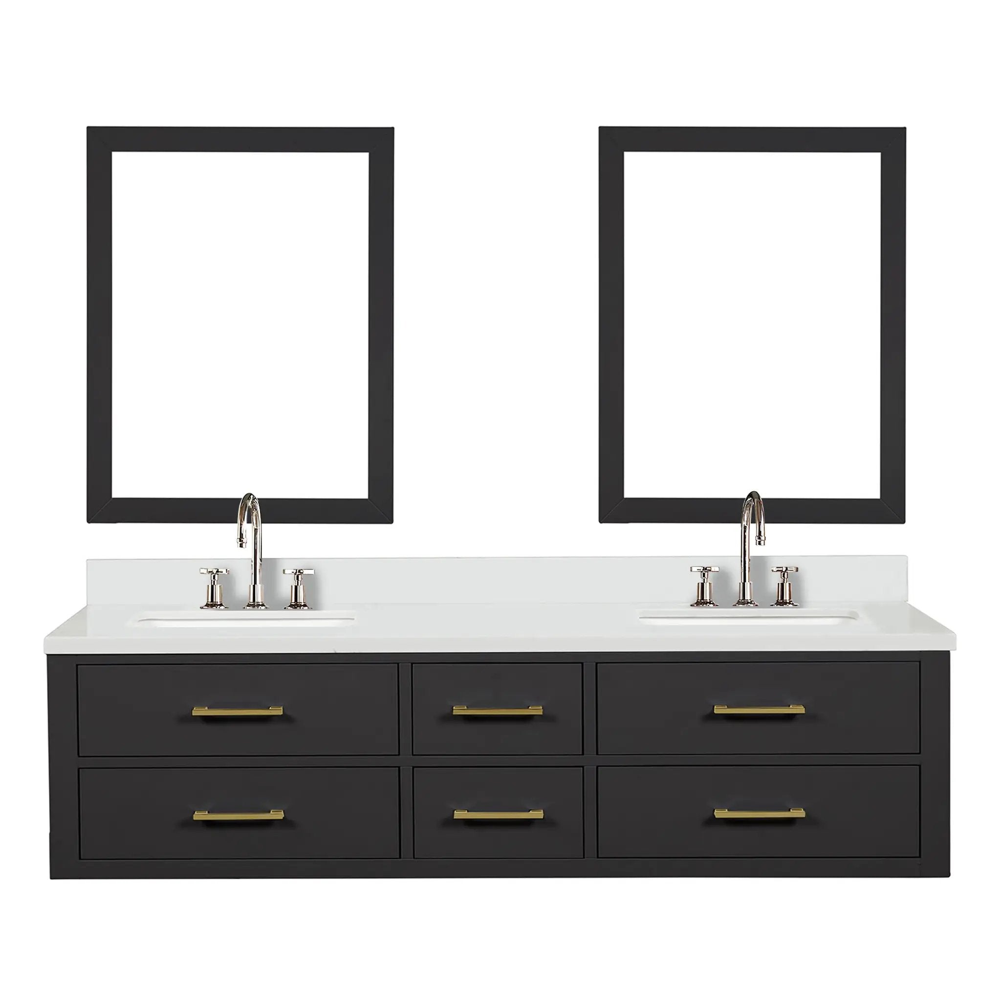 Lexora Castor 72 in W x 22 in D Double Bath Vanity by Lexora
