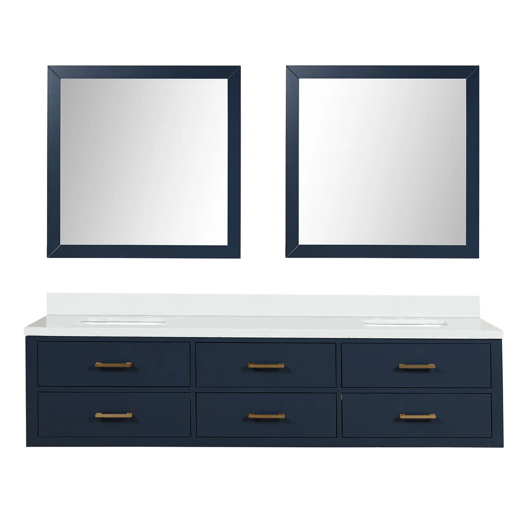 Lexora Castor 80 in W x 22 in D Double Bath Vanity by Lexora