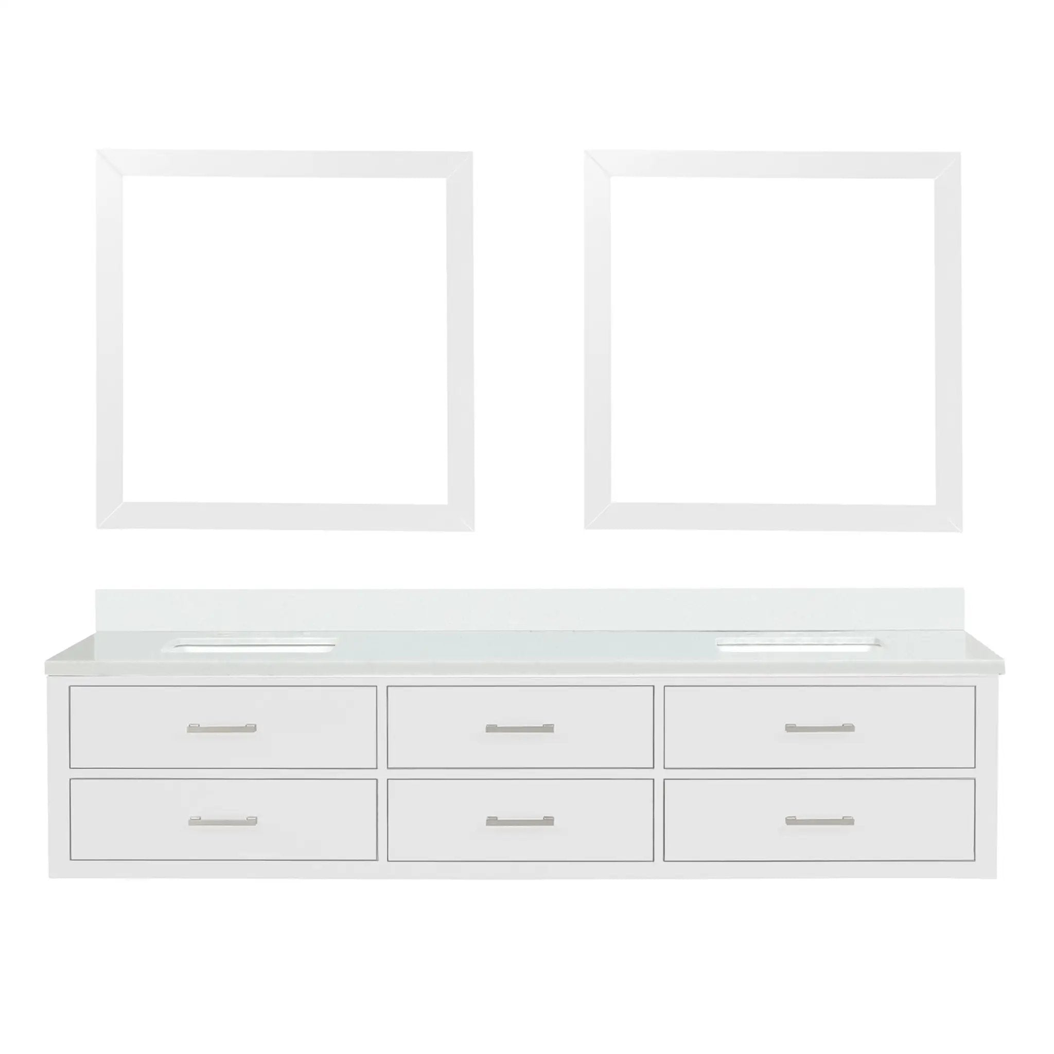 Lexora Castor 84 in W x 22 in D Double Bath Vanity by Lexora