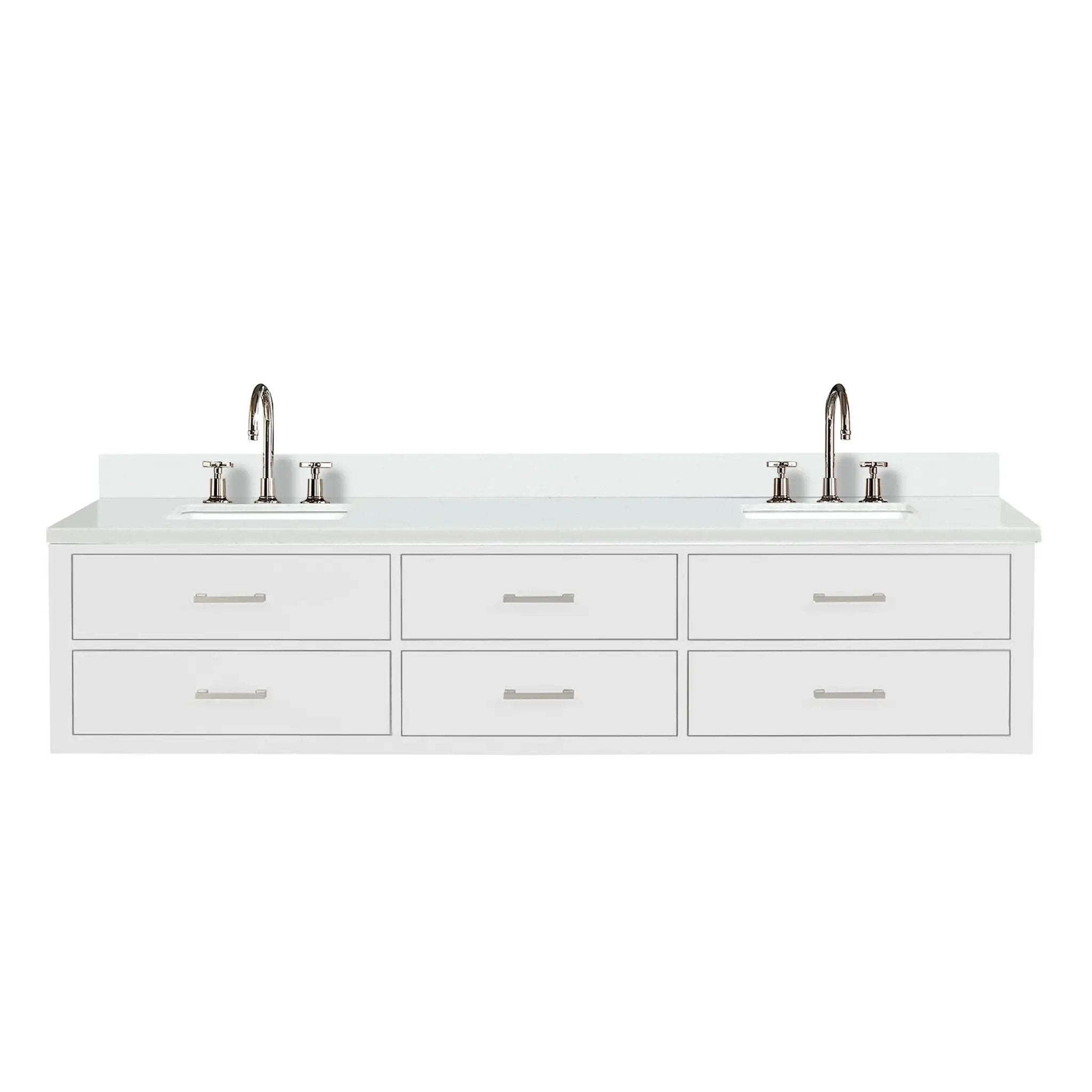Lexora Castor 84 in W x 22 in D Double Bath Vanity by Lexora