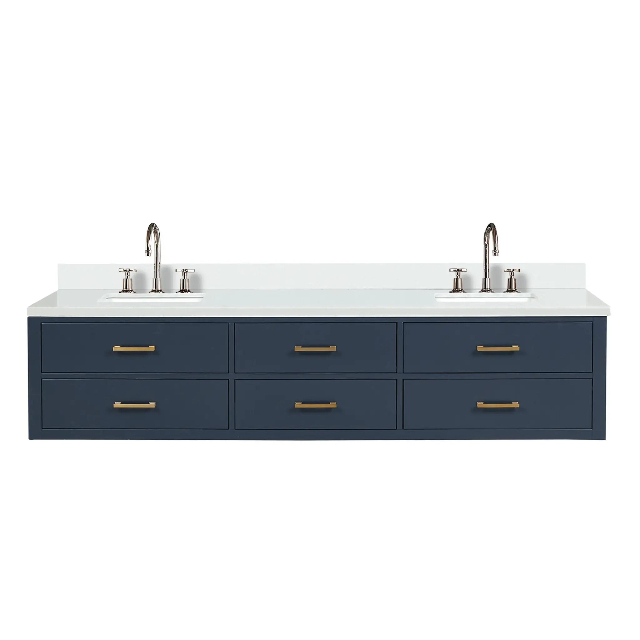 Lexora Castor 84 in W x 22 in D Double Bath Vanity by Lexora