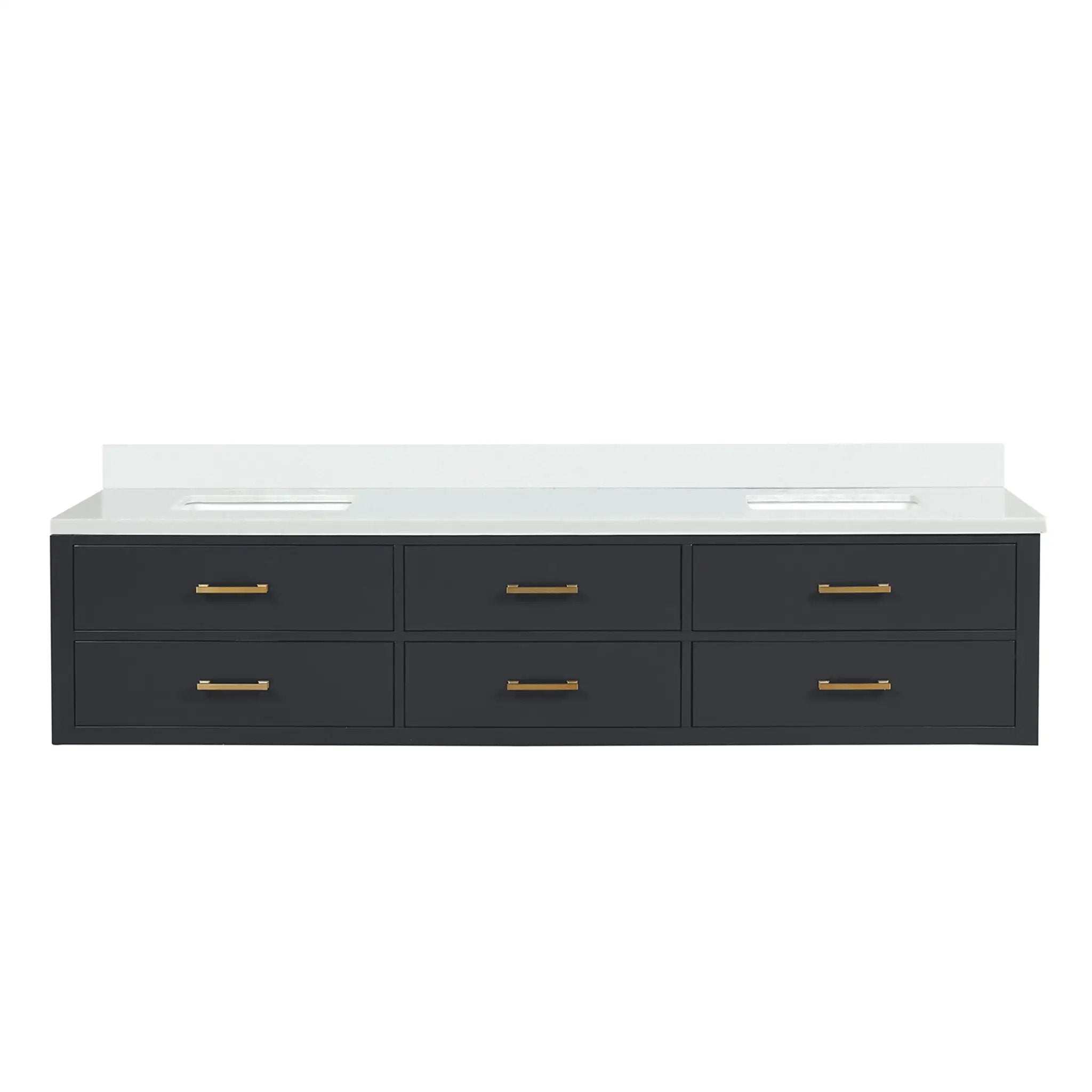 Lexora Castor 84 in W x 22 in D Double Bath Vanity by Lexora