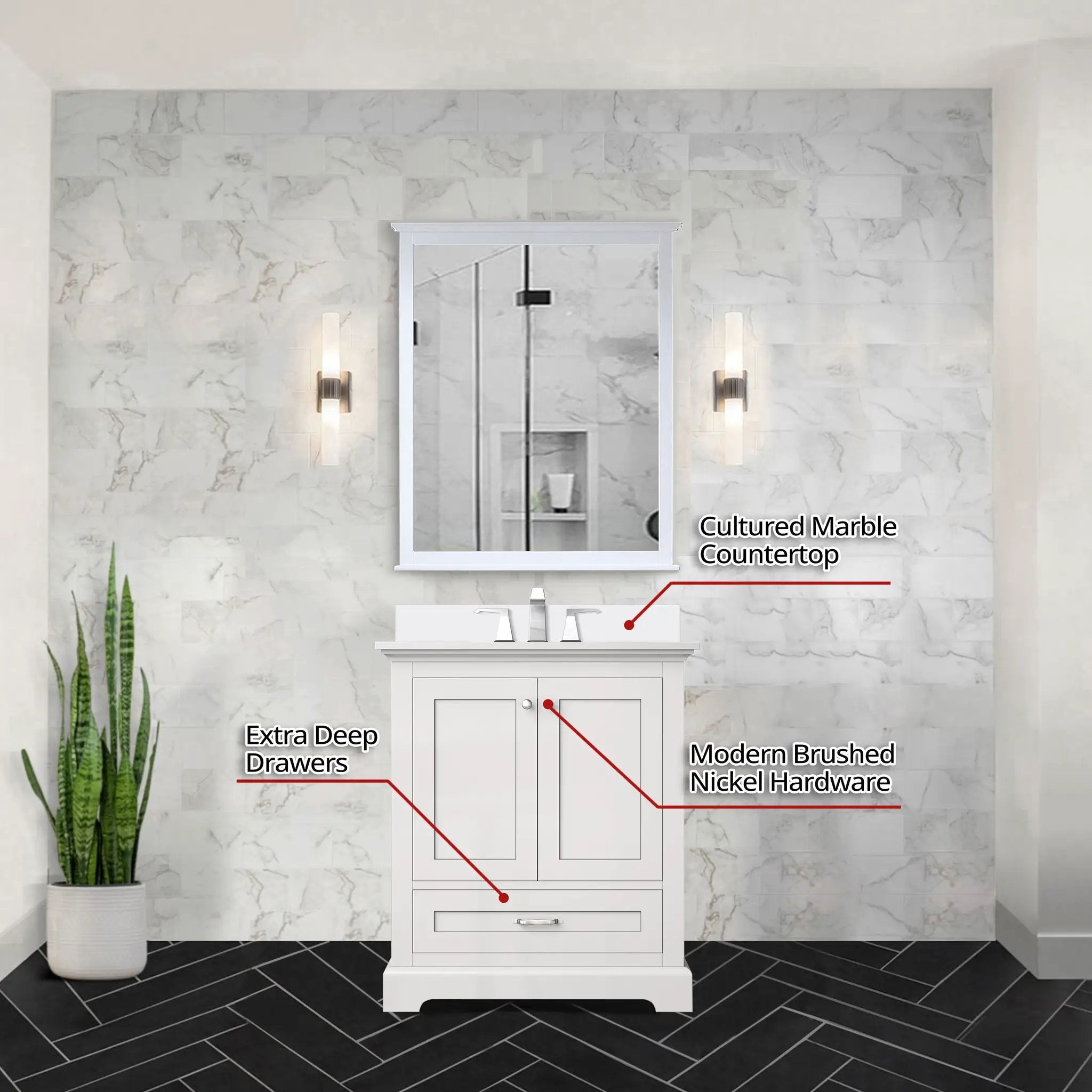 white vanity