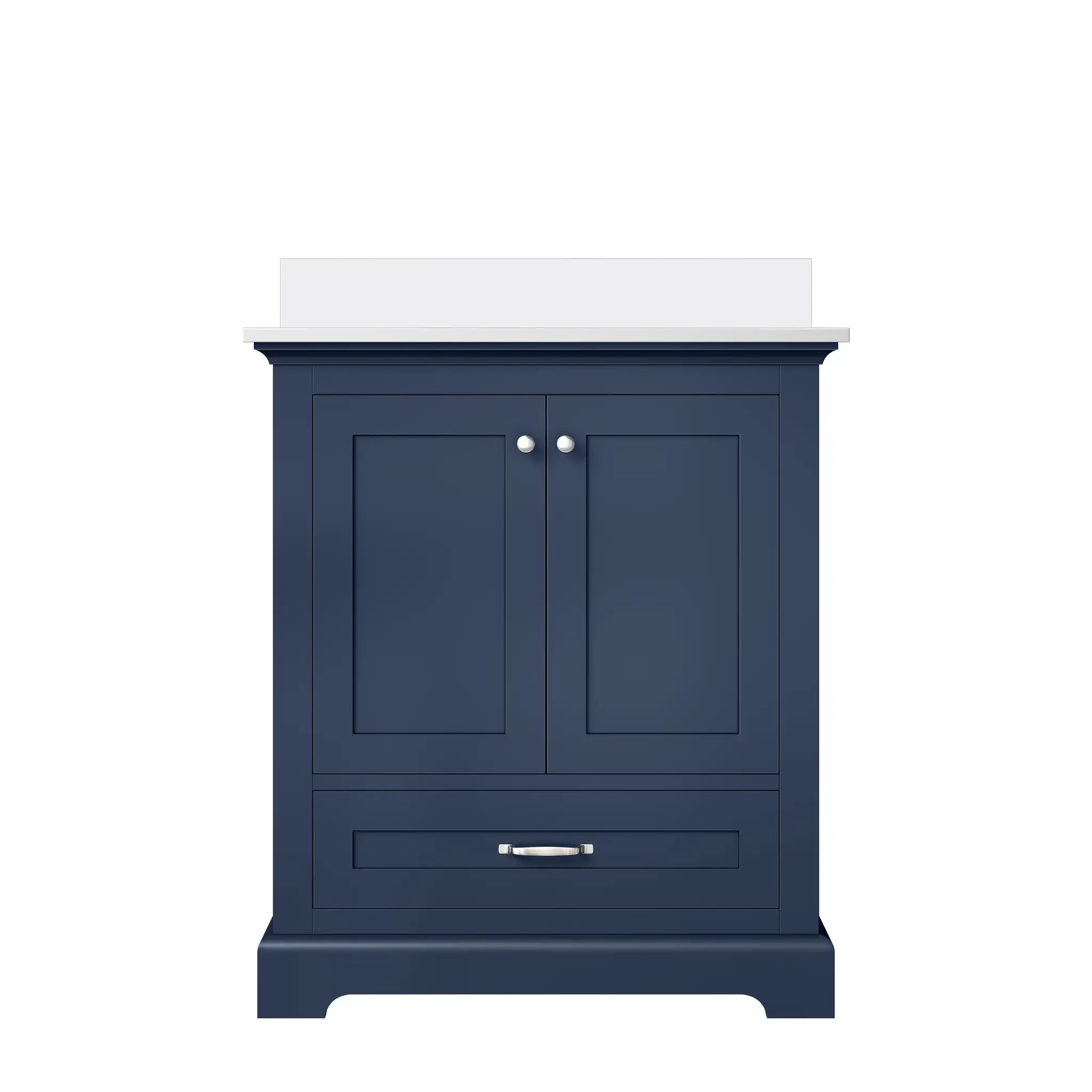 Lexora Dukes 30 in. W x 22 in. D Single Bath Vanity and Cultured Marble Top by Lexora