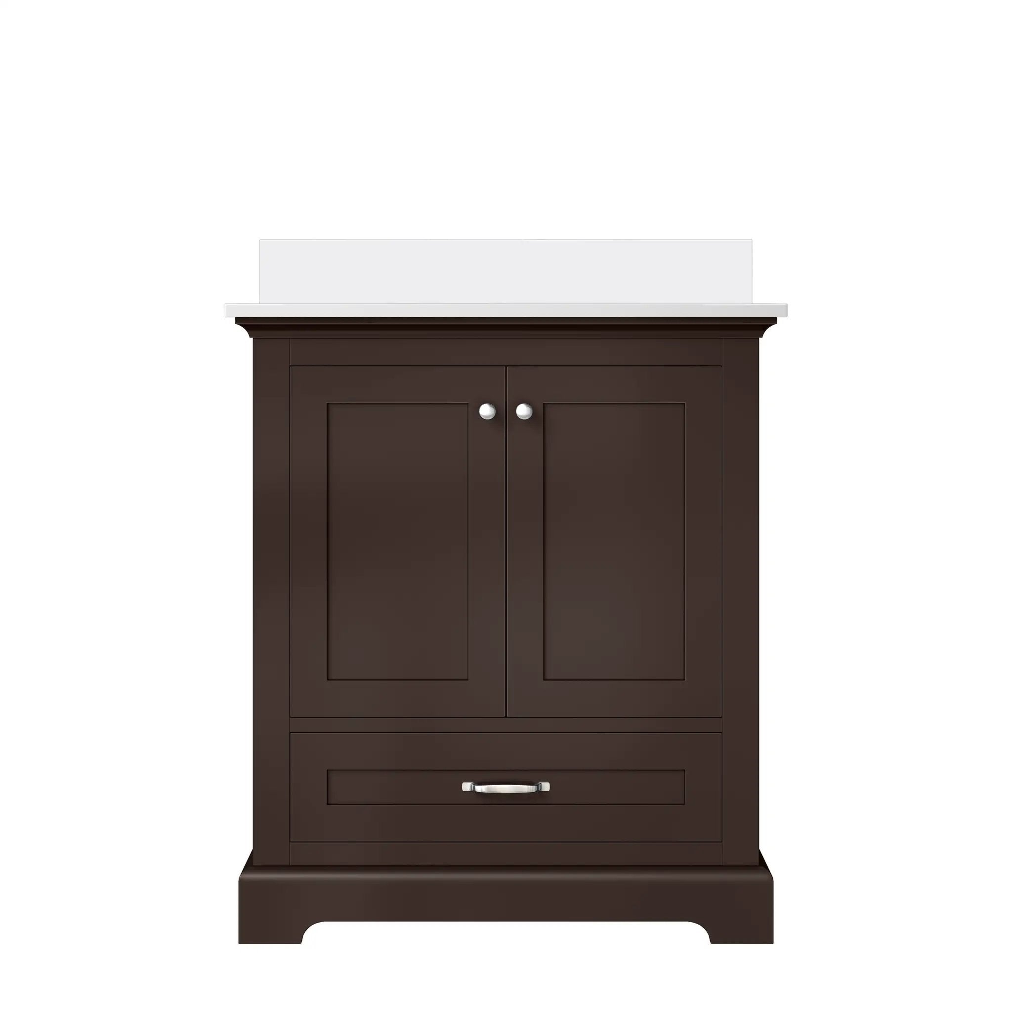 Lexora Dukes 30 in. W x 22 in. D Single Bath Vanity and Cultured Marble Top by Lexora