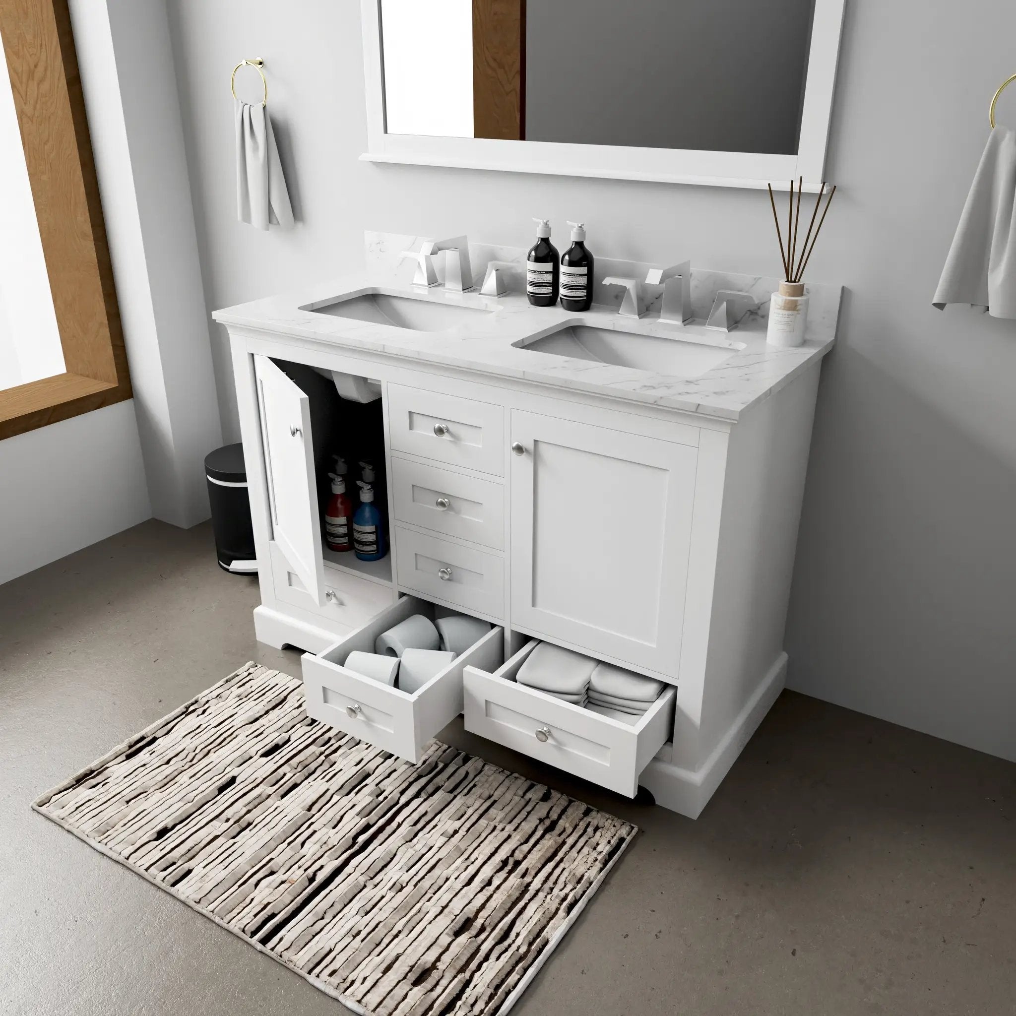white vanity