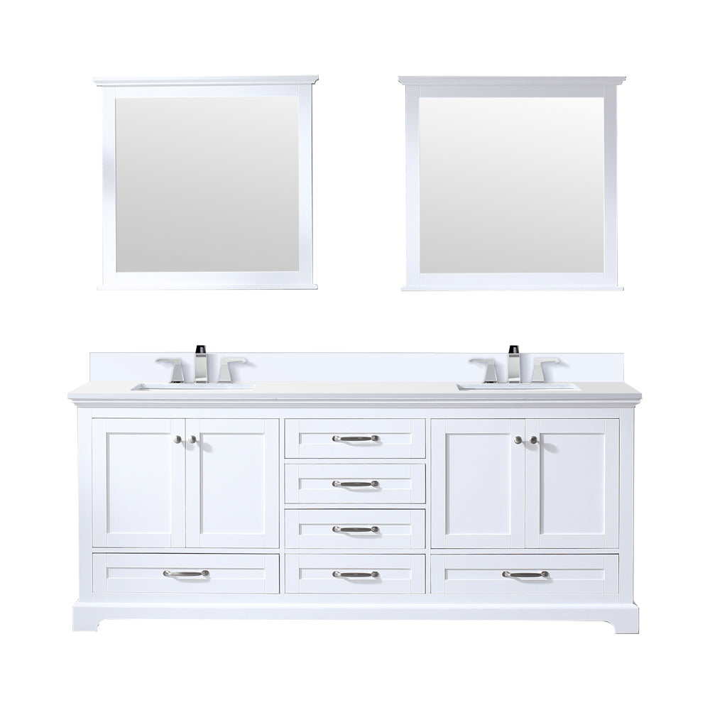 Lexora Dukes 80 in. W x 22 in. D Double Bath Vanity