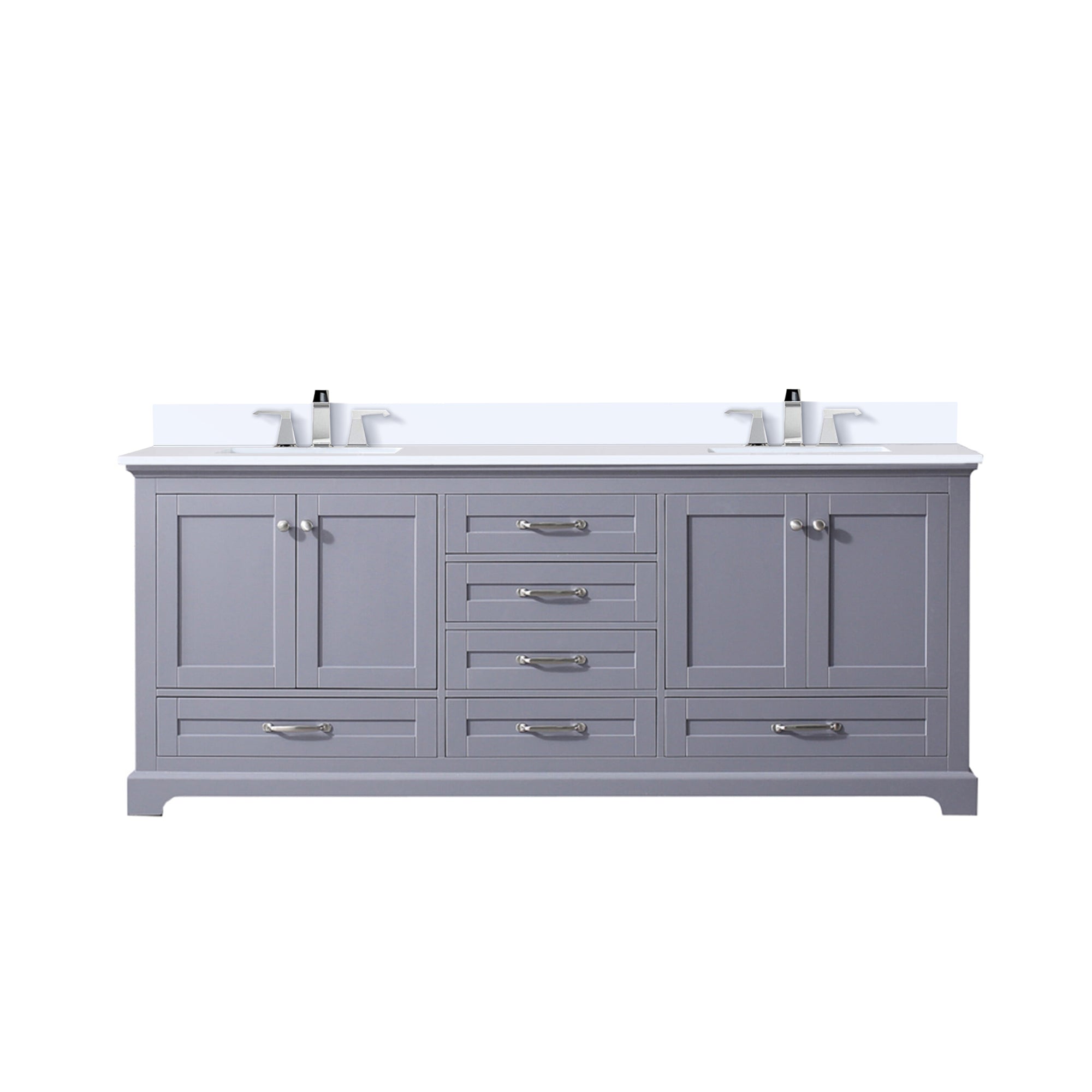 Lexora Dukes 80 in. W x 22 in. D Double Bath Vanity