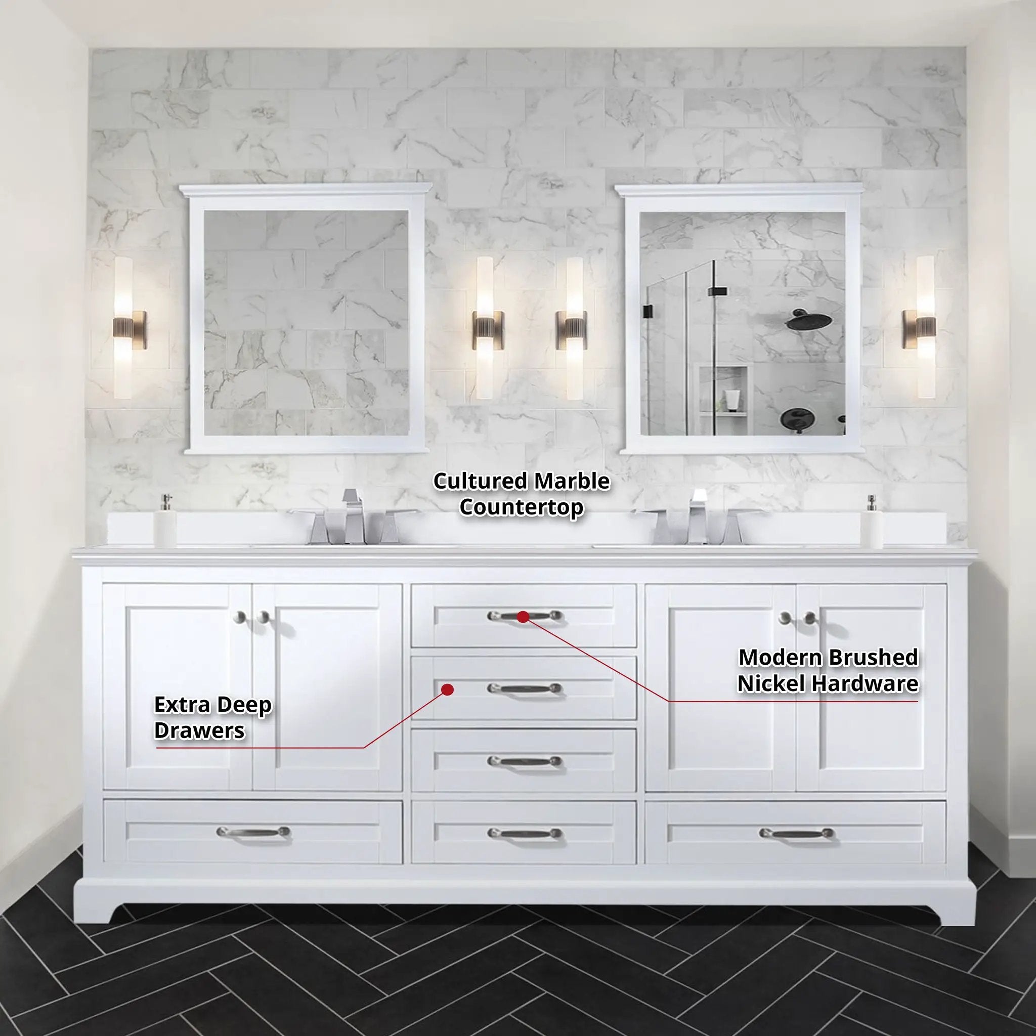 white vanity