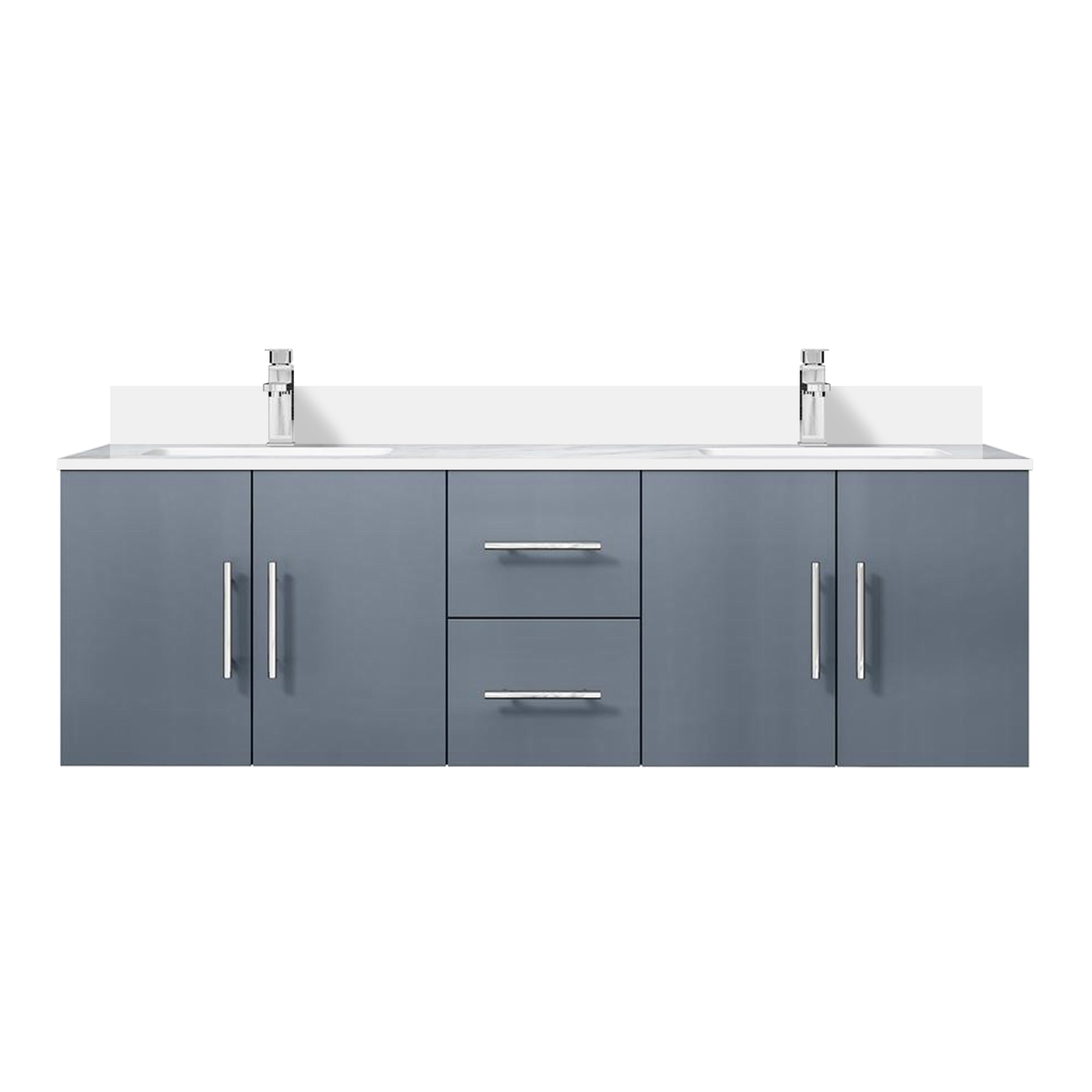 Lexora Geneva 60 in. W x 22 in. D Double Bath Vanity