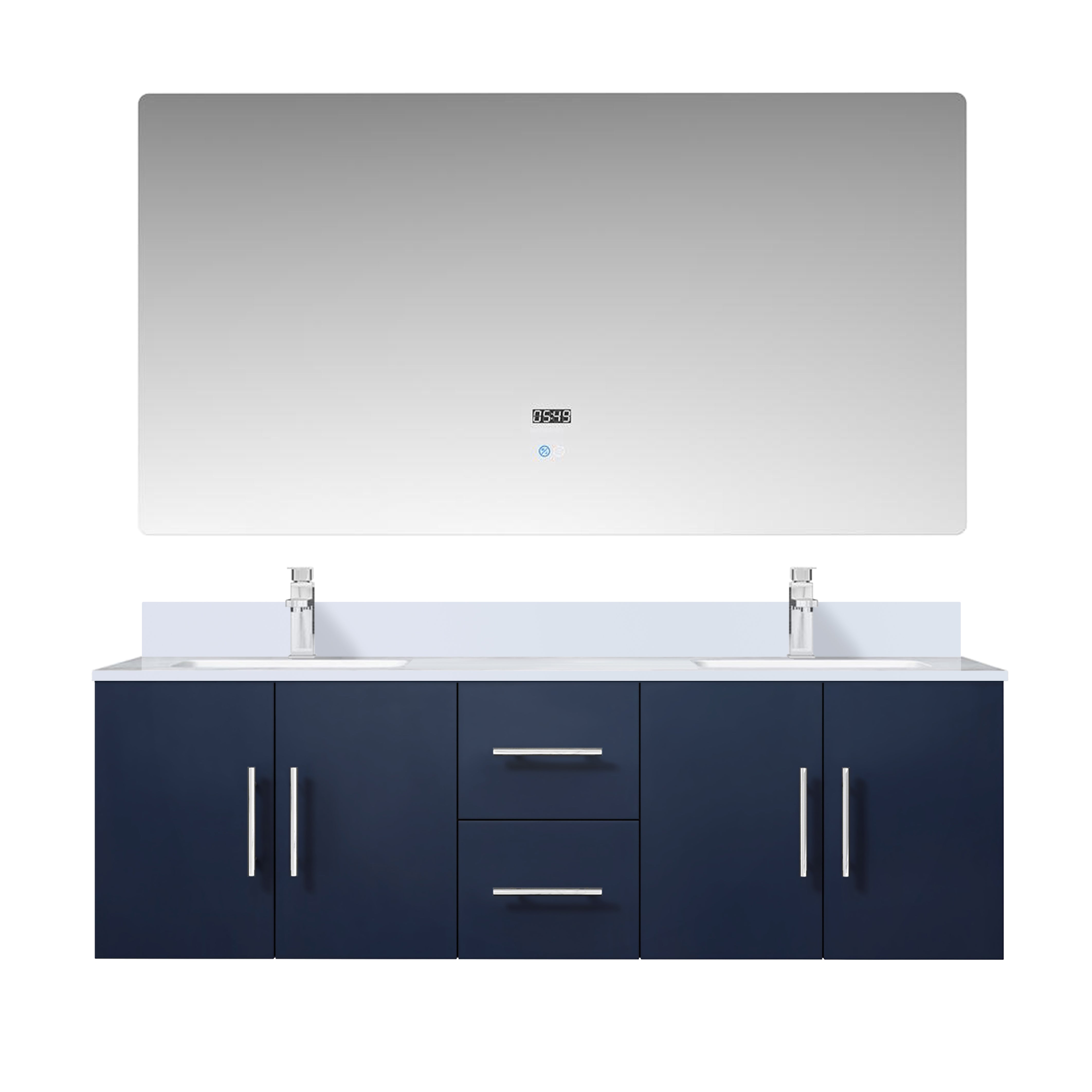 Lexora Geneva 60 in. W x 22 in. D Double Bath Vanity
