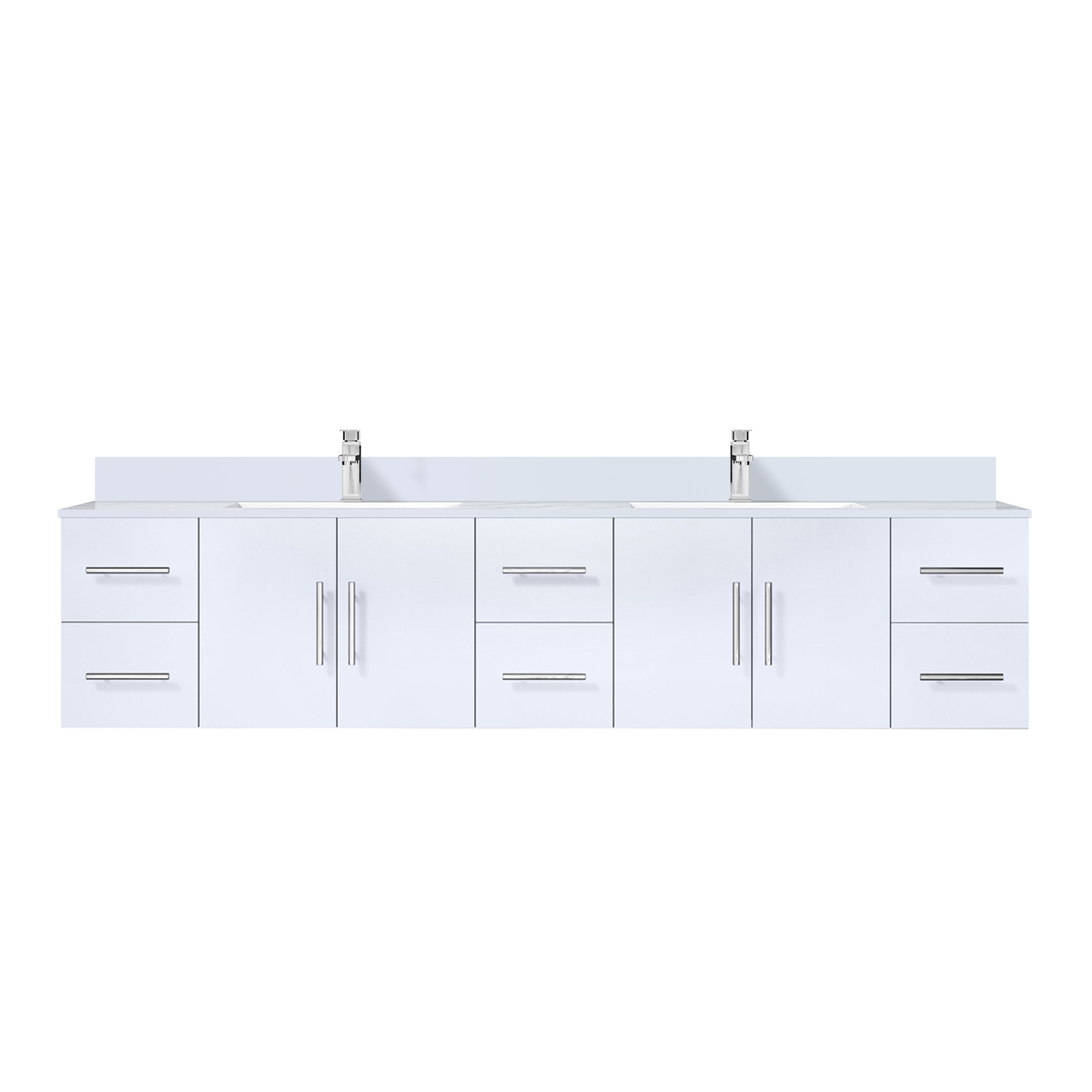 Lexora Geneva 84 in. W x 22 in. D Double Bath Vanity