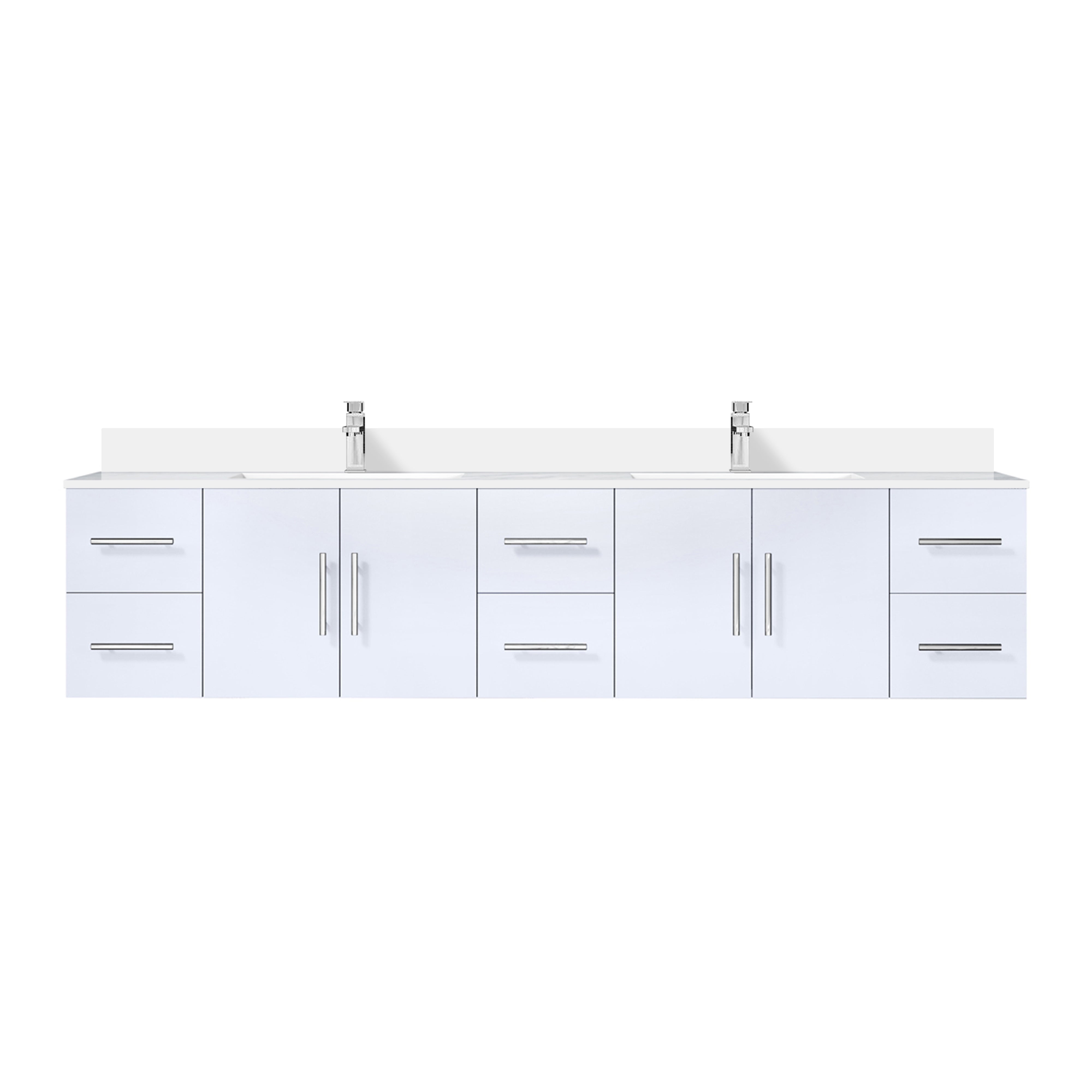 Lexora Geneva 84 in. W x 22 in. D Double Bath Vanity
