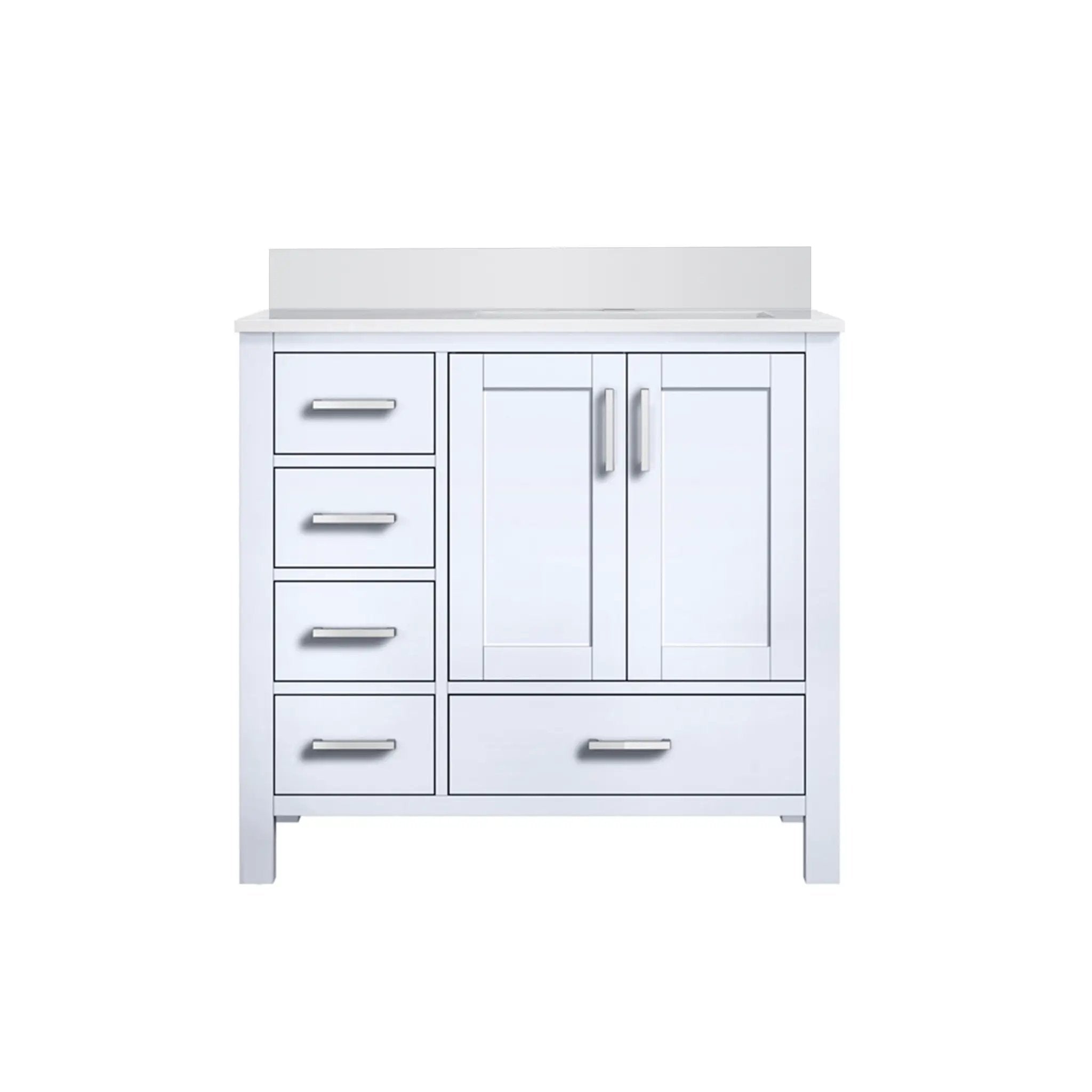 Lexora Jacques 36 in. W x 22 in. D Right Offset Bath Vanity by Lexora