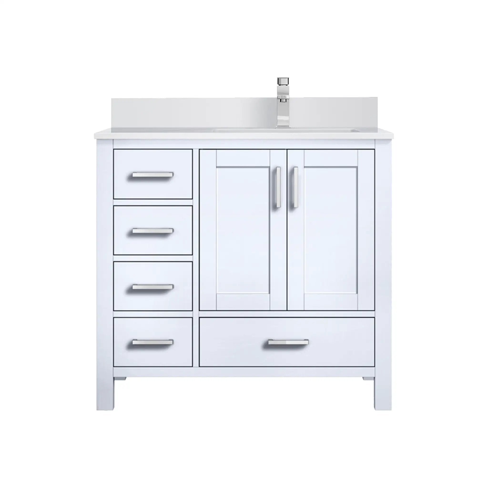 Lexora Jacques 36 in. W x 22 in. D Right Offset Bath Vanity by Lexora