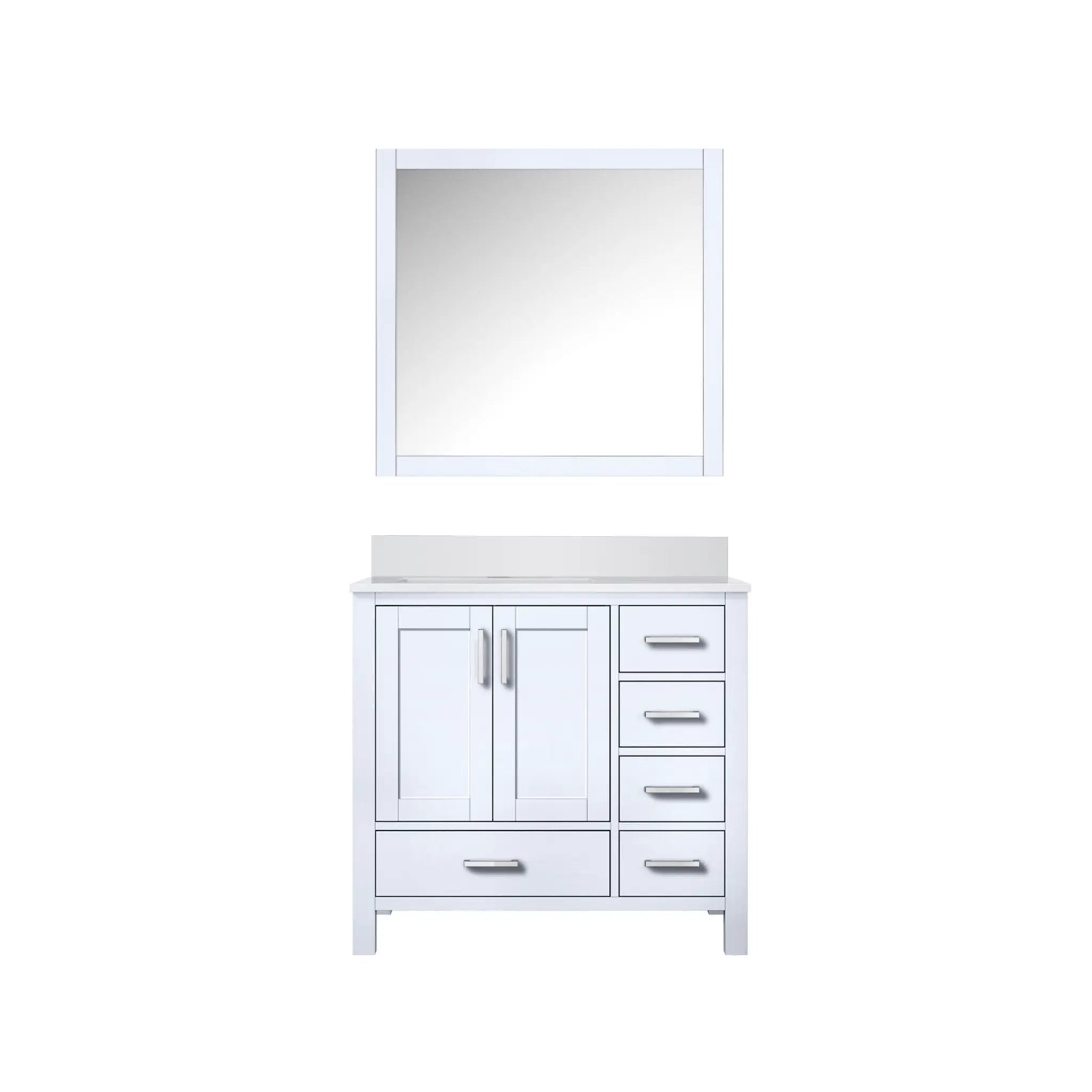 Lexora Jacques 36 in. W x 22 in. D Left Offset Bath Vanity by Lexora