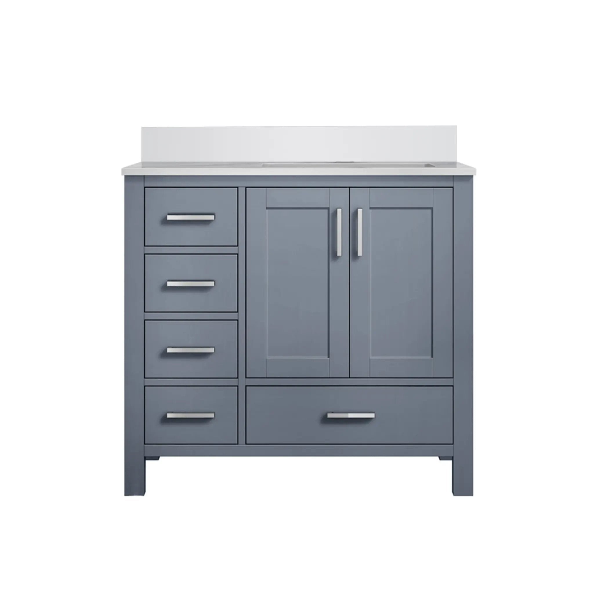 Lexora Jacques 36 in. W x 22 in. D Right Offset Bath Vanity by Lexora