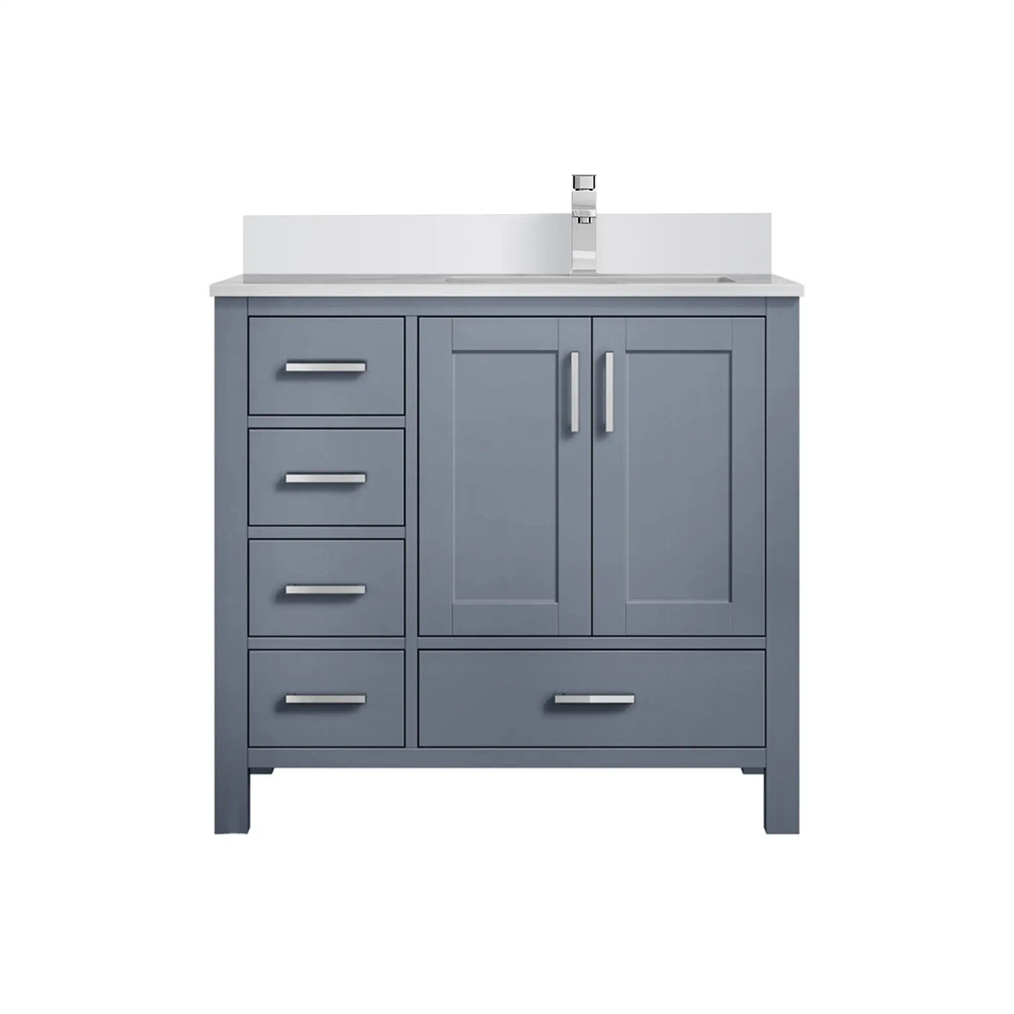 Lexora Jacques 36 in. W x 22 in. D Right Offset Bath Vanity by Lexora