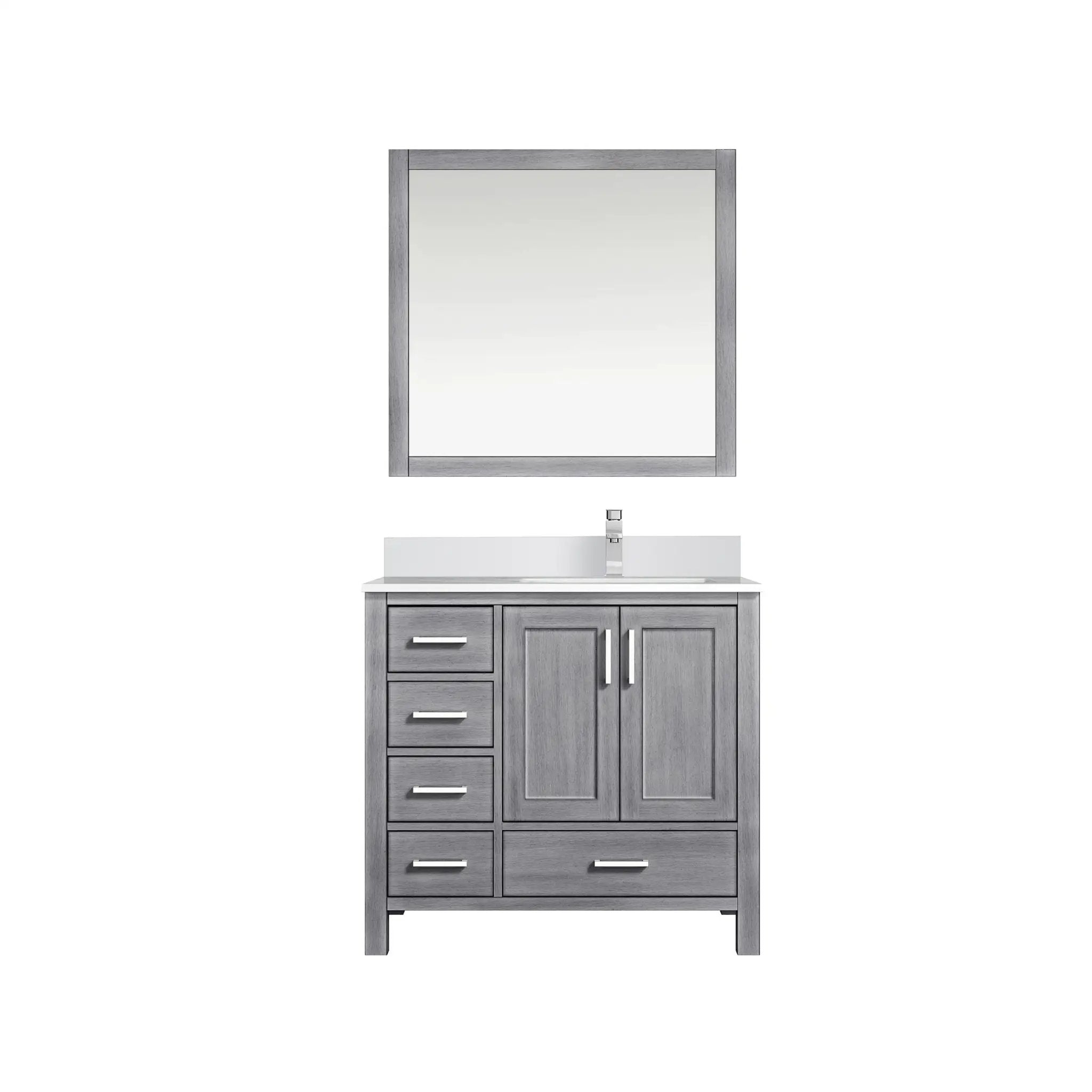 Lexora Jacques 36 in. W x 22 in. D Right Offset Bath Vanity by Lexora