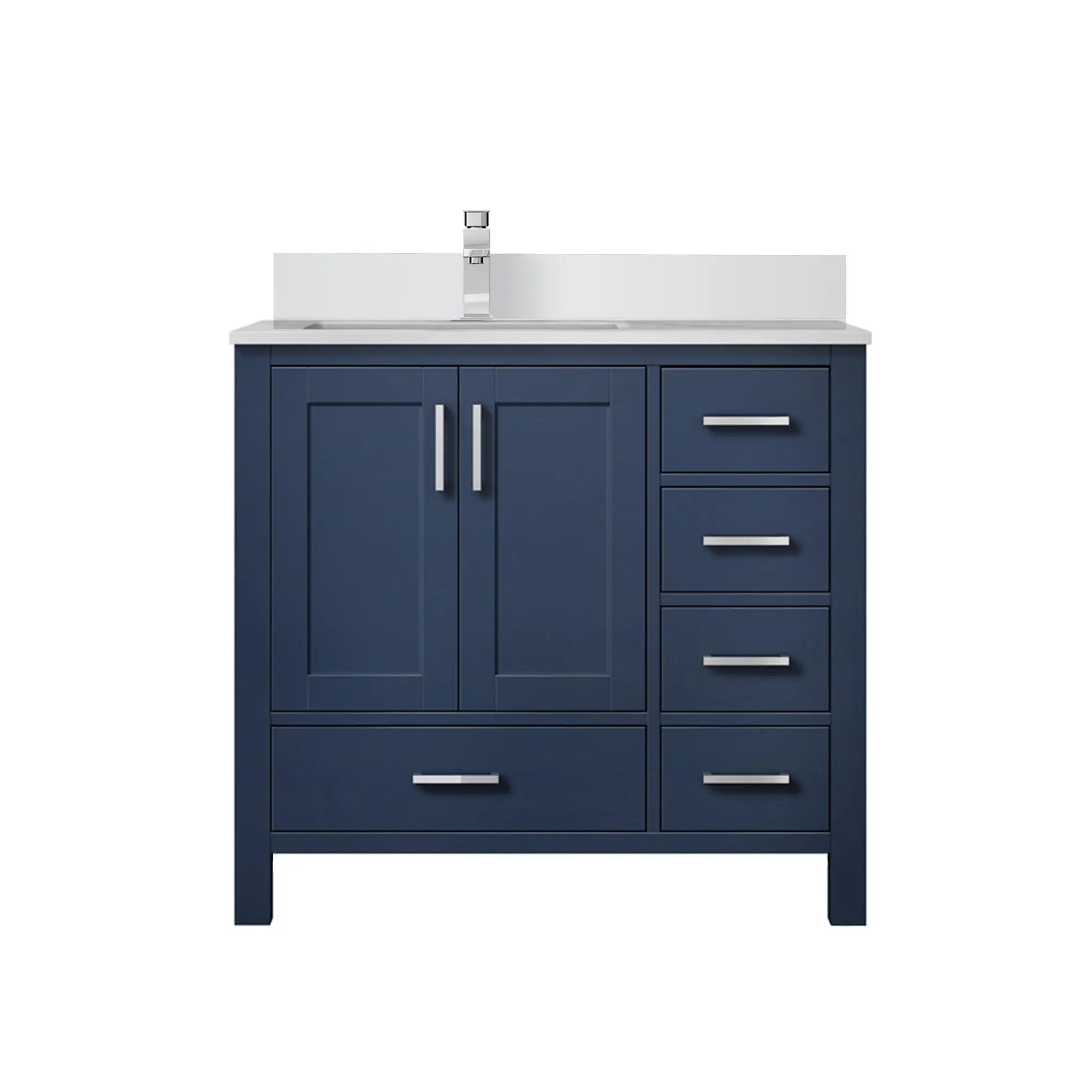 Lexora Jacques 36 in. W x 22 in. D Left Offset Bath Vanity by Lexora