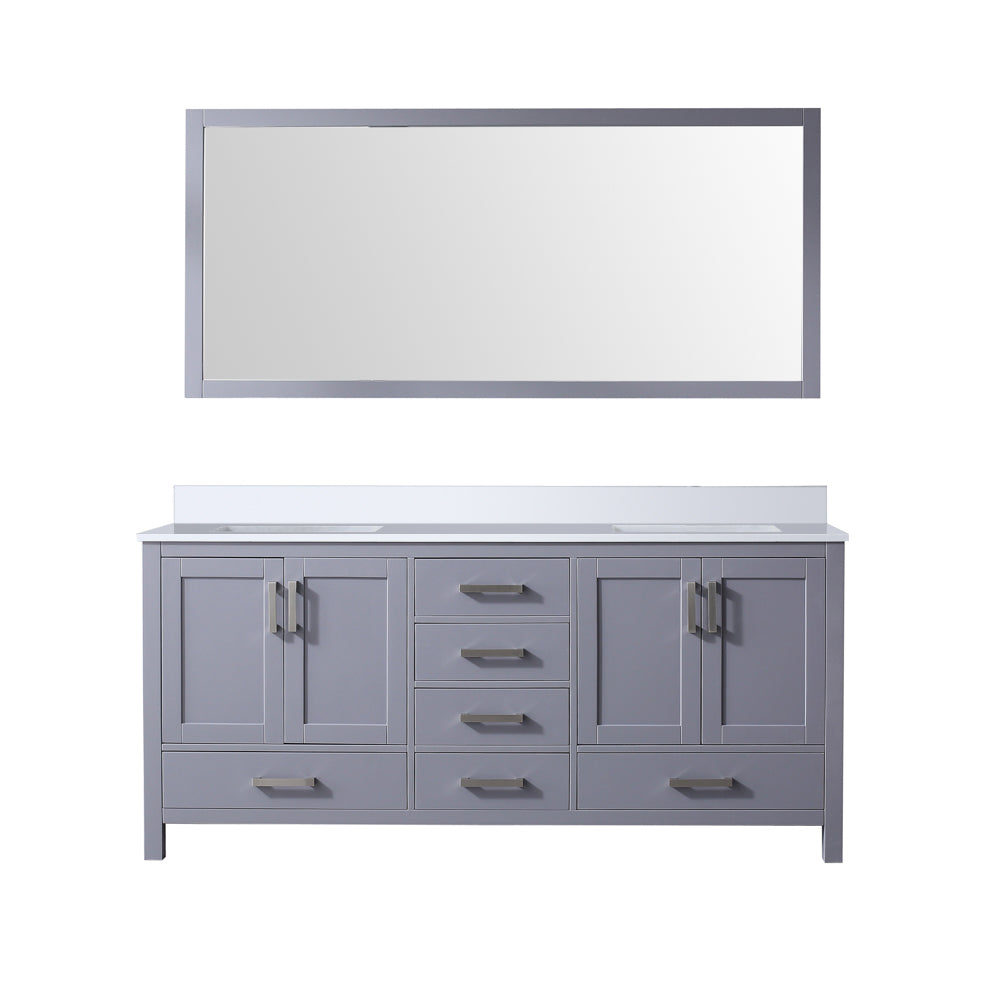 Lexora Jacques 72 in. W x 22 in. D Double Bath Vanity