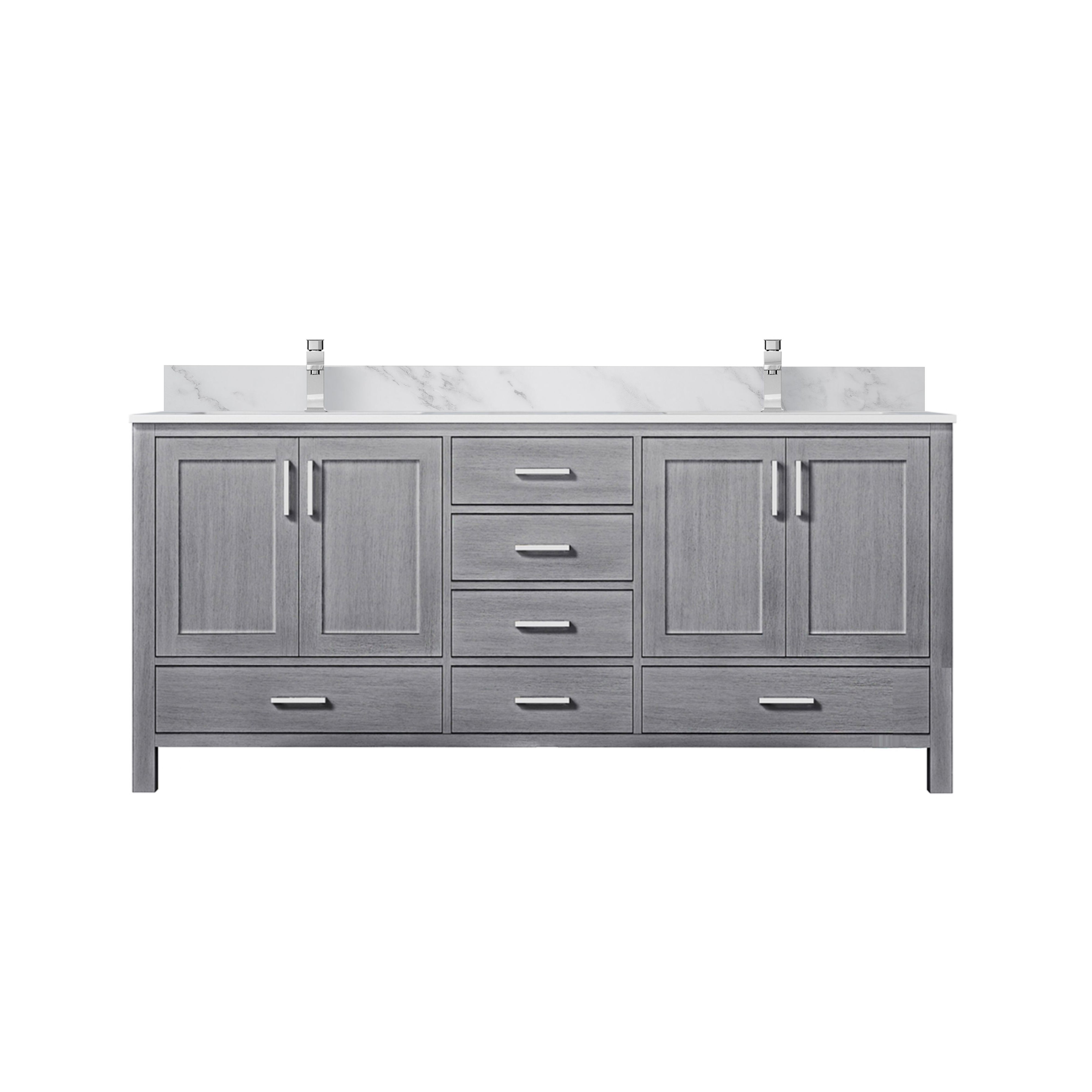 Lexora Jacques 72 in. W x 22 in. D Double Bath Vanity