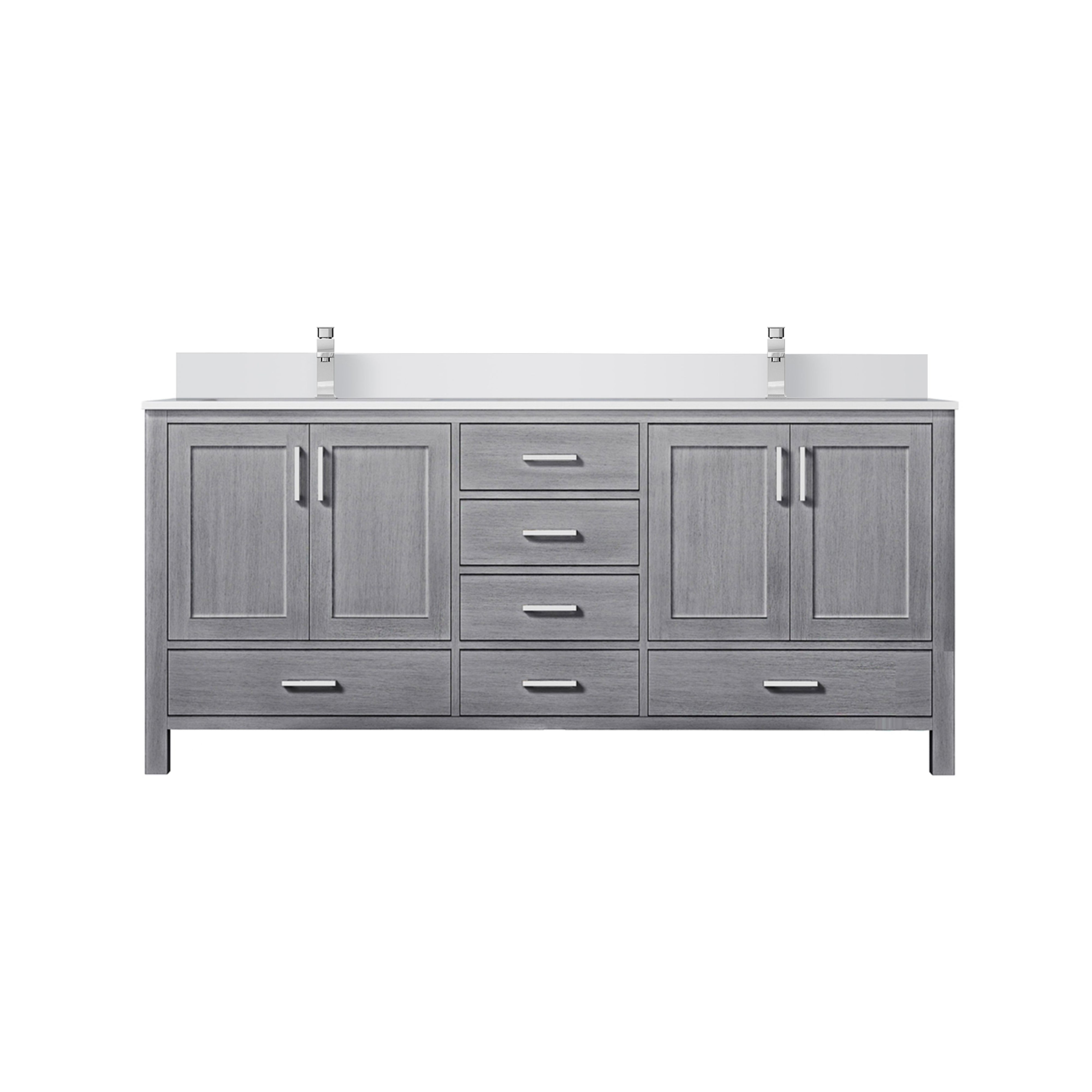 Lexora Jacques 72 in. W x 22 in. D Double Bath Vanity