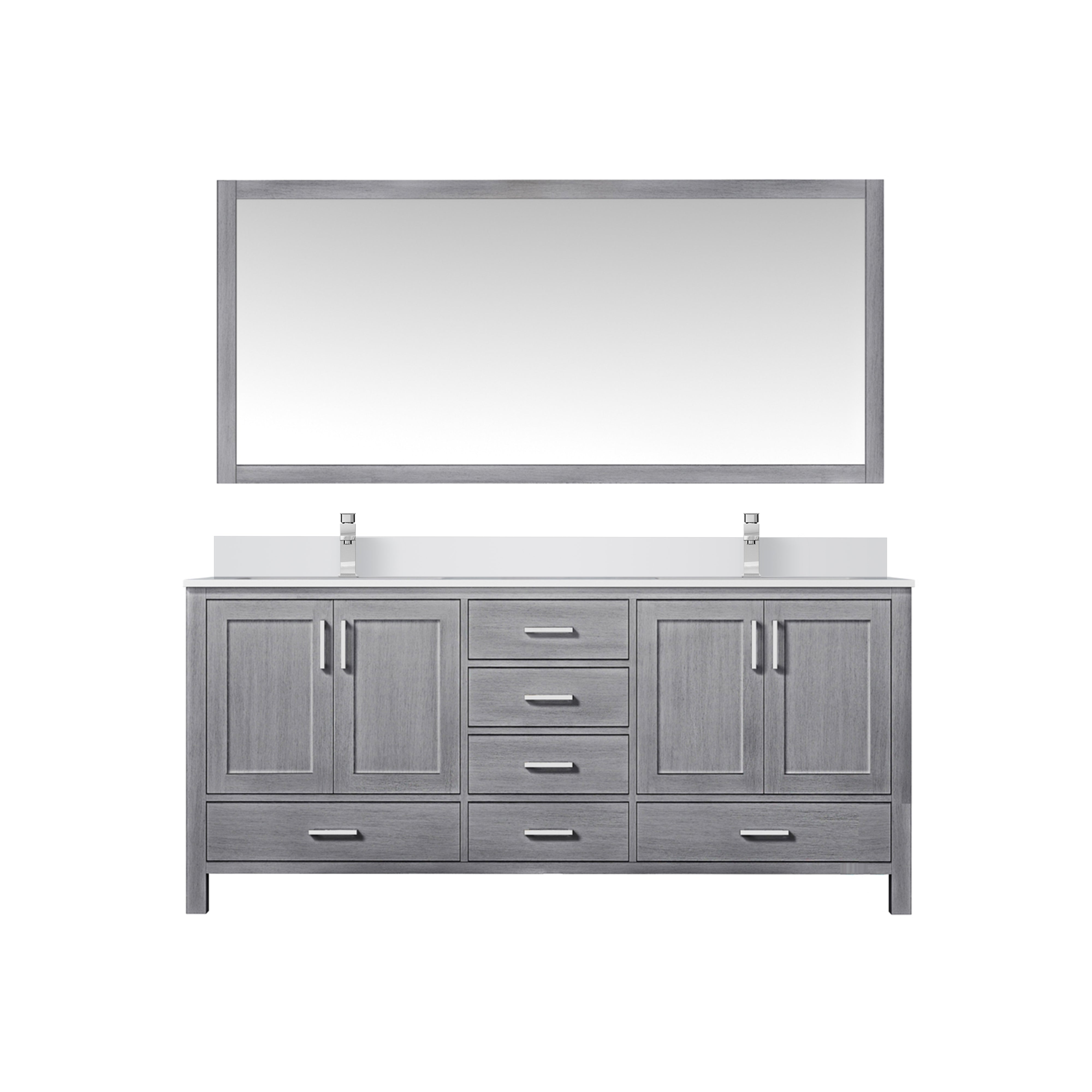 Lexora Jacques 72 in. W x 22 in. D Double Bath Vanity