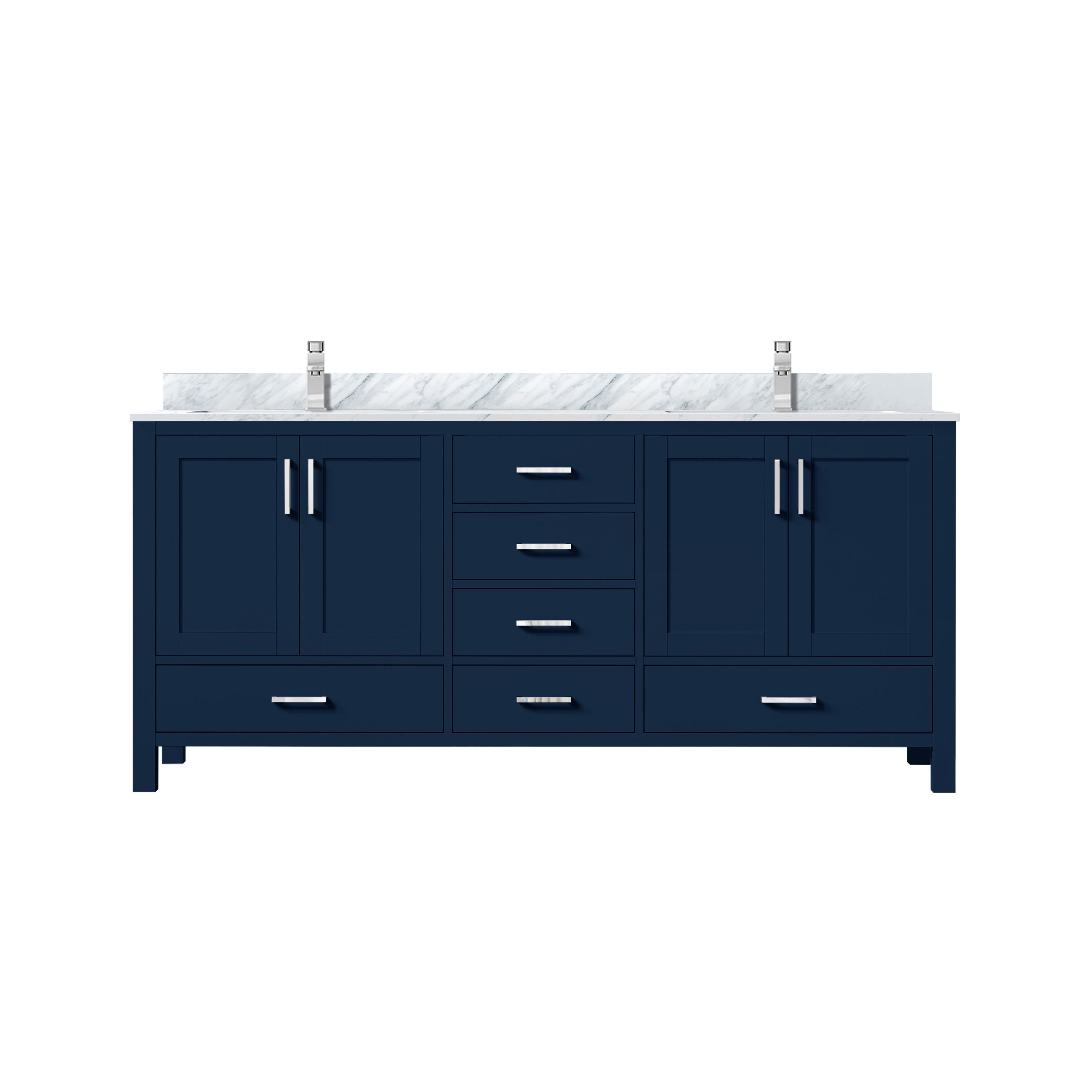 Lexora Jacques 72 in. W x 22 in. D Double Bath Vanity