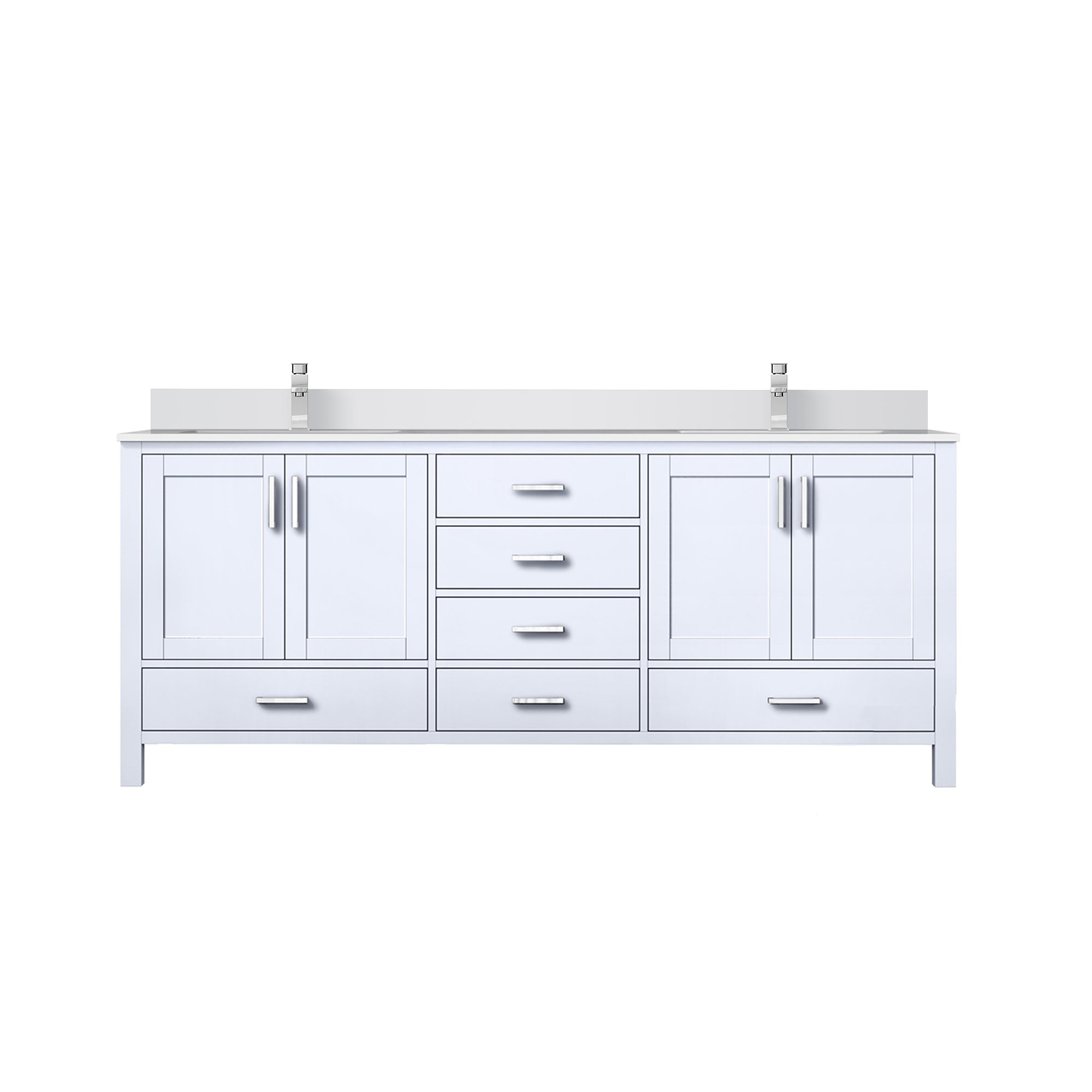 Lexora Jacques 80 in. W x 22 in. D Double Bath Vanity