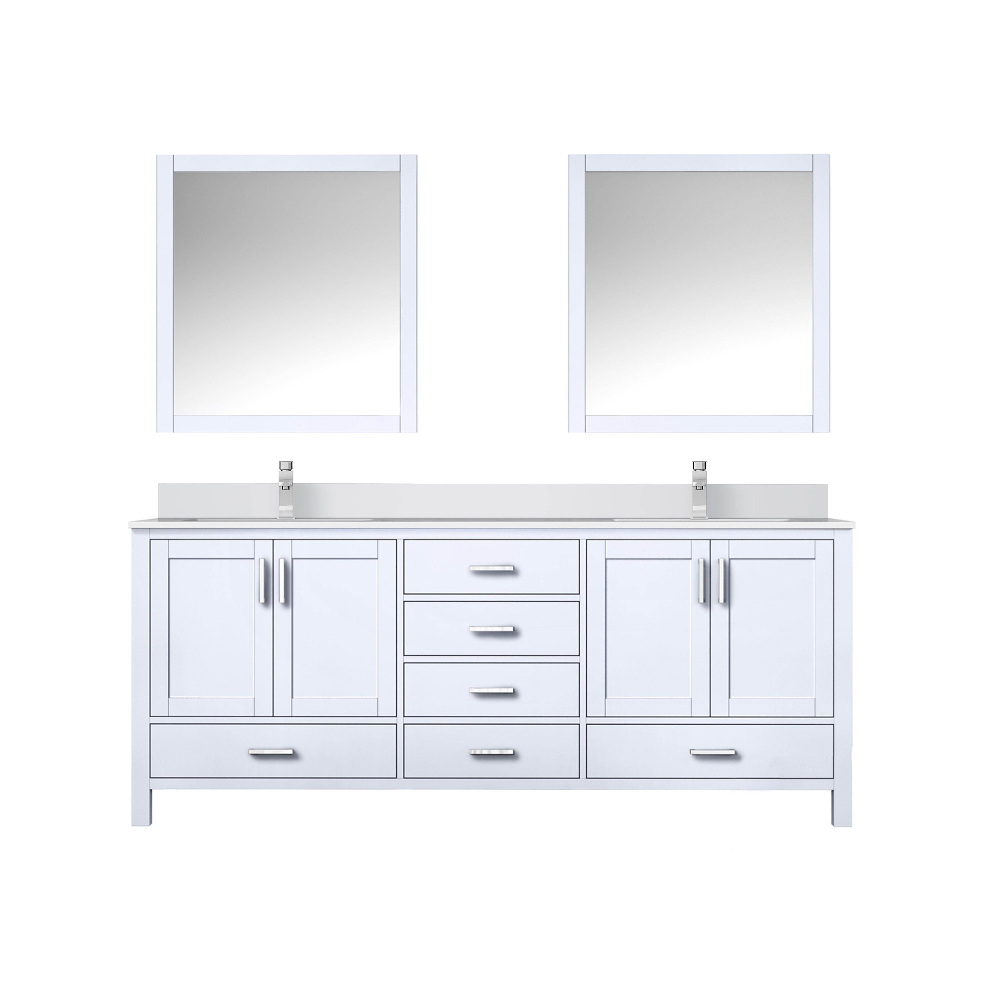 Lexora Jacques 80 in. W x 22 in. D Double Bath Vanity