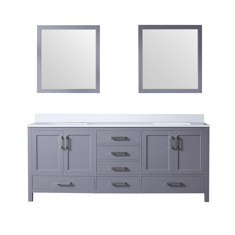 Lexora Jacques 80 in. W x 22 in. D Double Bath Vanity