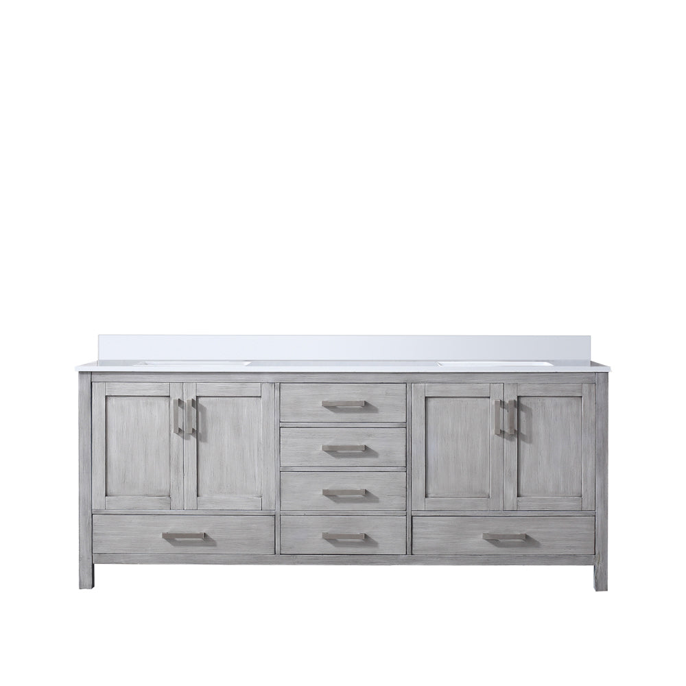 Lexora Jacques 80 in. W x 22 in. D Double Bath Vanity