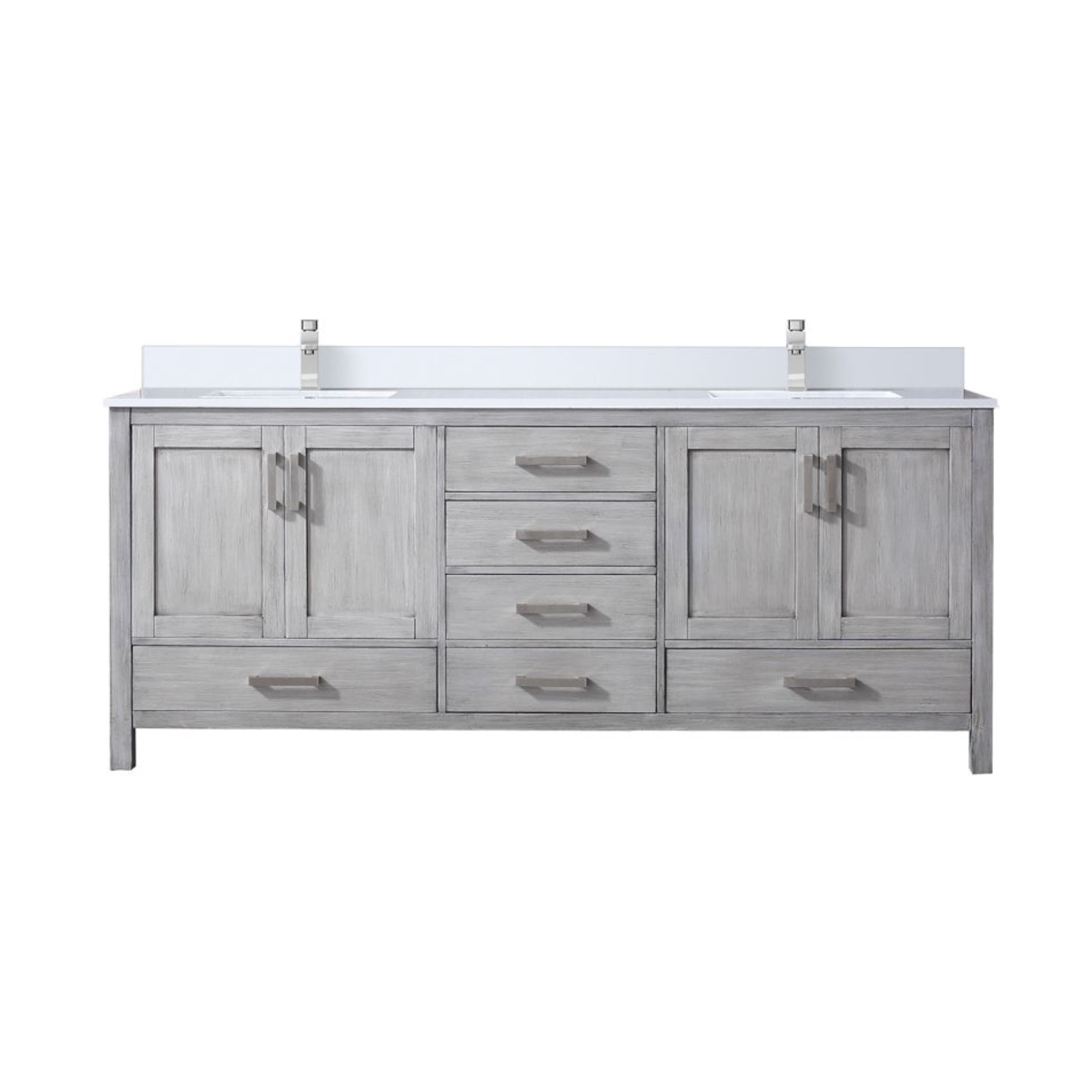 Lexora Jacques 80 in. W x 22 in. D Double Bath Vanity