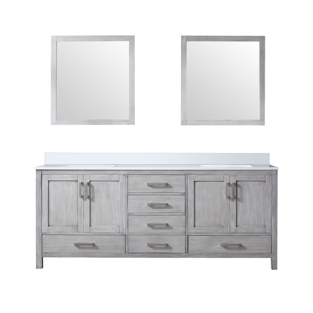 Lexora Jacques 80 in. W x 22 in. D Double Bath Vanity