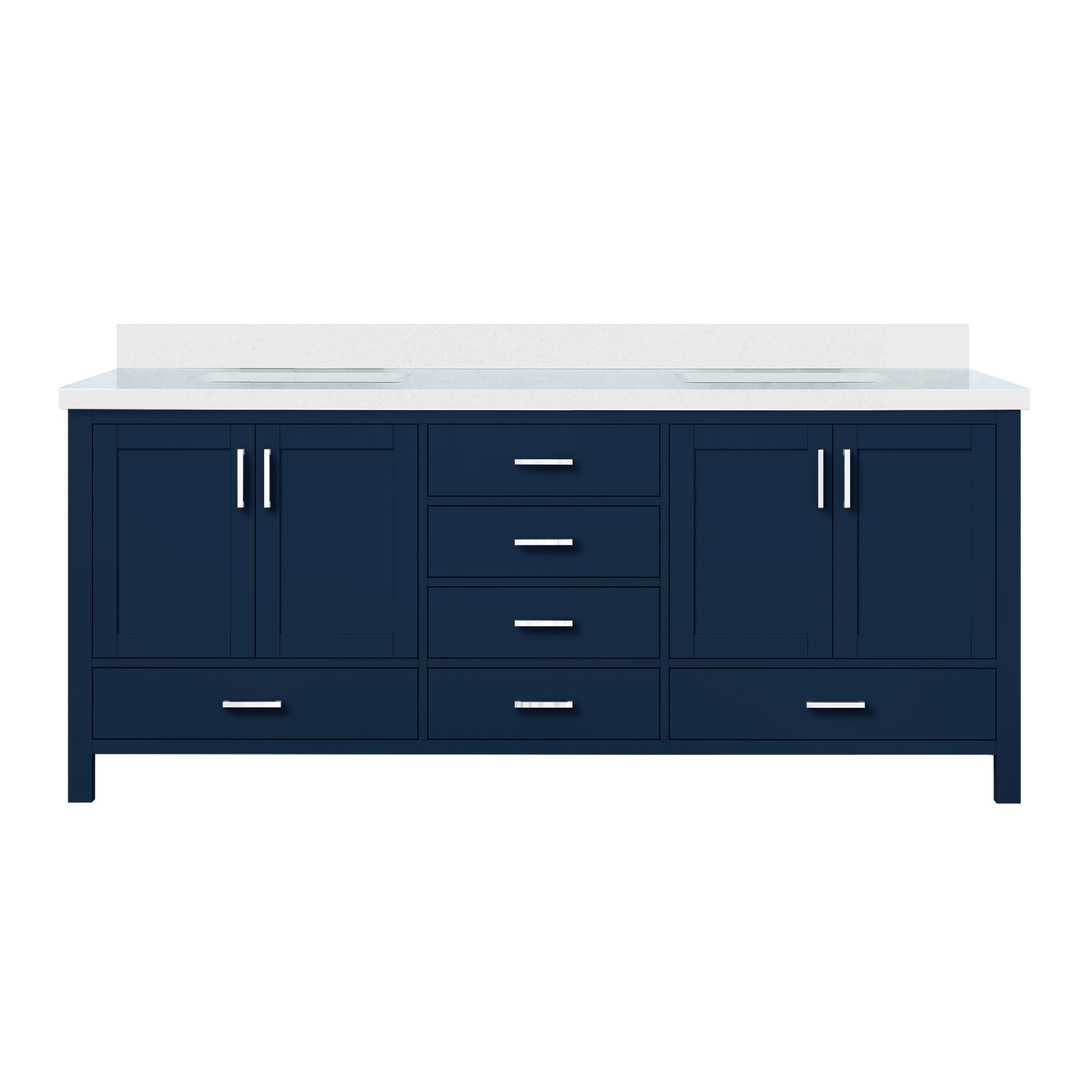 Lexora Jacques 80 in. W x 22 in. D Double Bath Vanity