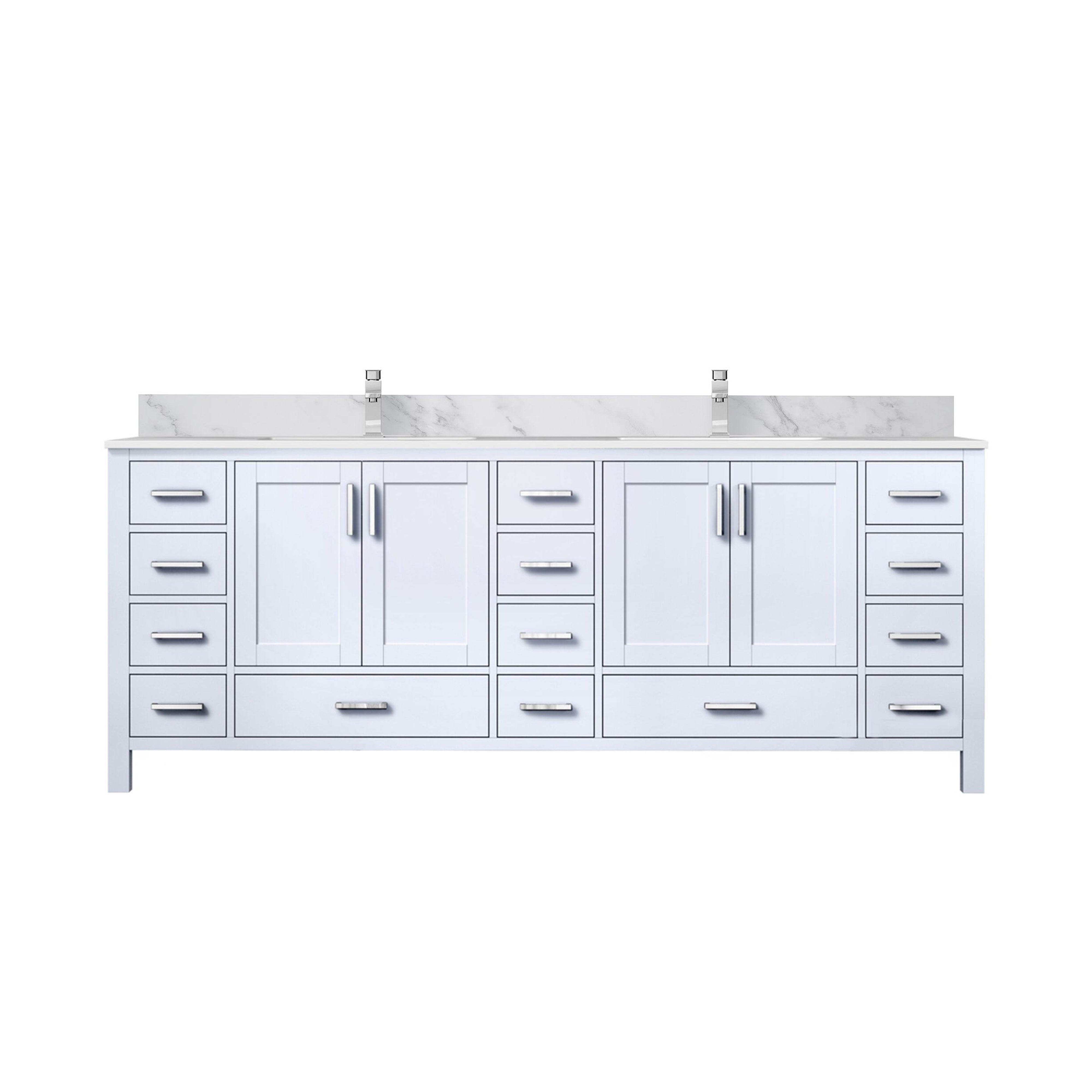 Lexora Jacques 84 in. W x 22 in. D Double Bath Vanity