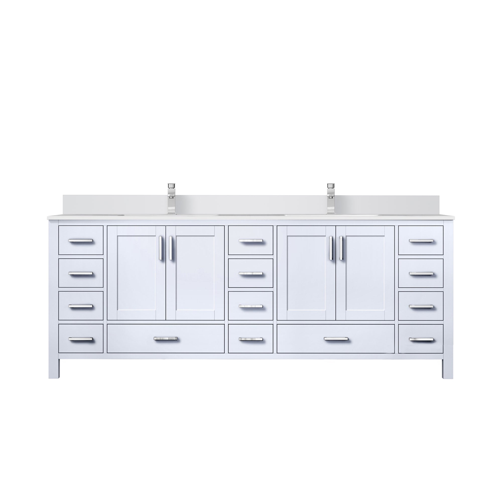Lexora Jacques 84 in. W x 22 in. D Double Bath Vanity
