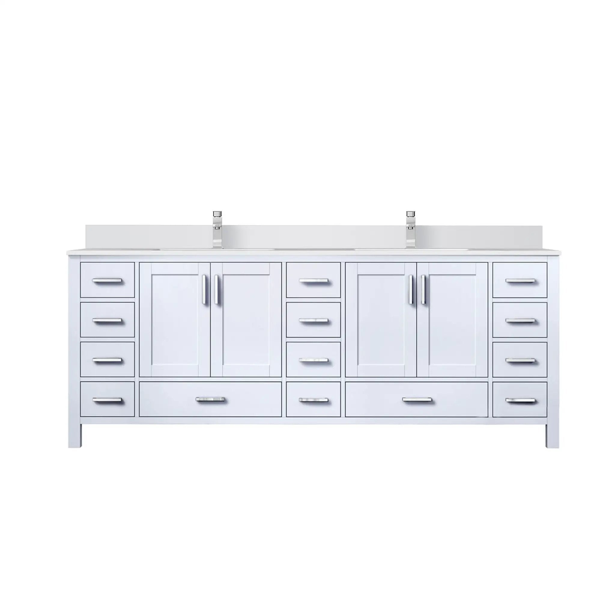 Lexora Jacques 84 in. W x 22 in. D Double Bath Vanity by Lexora