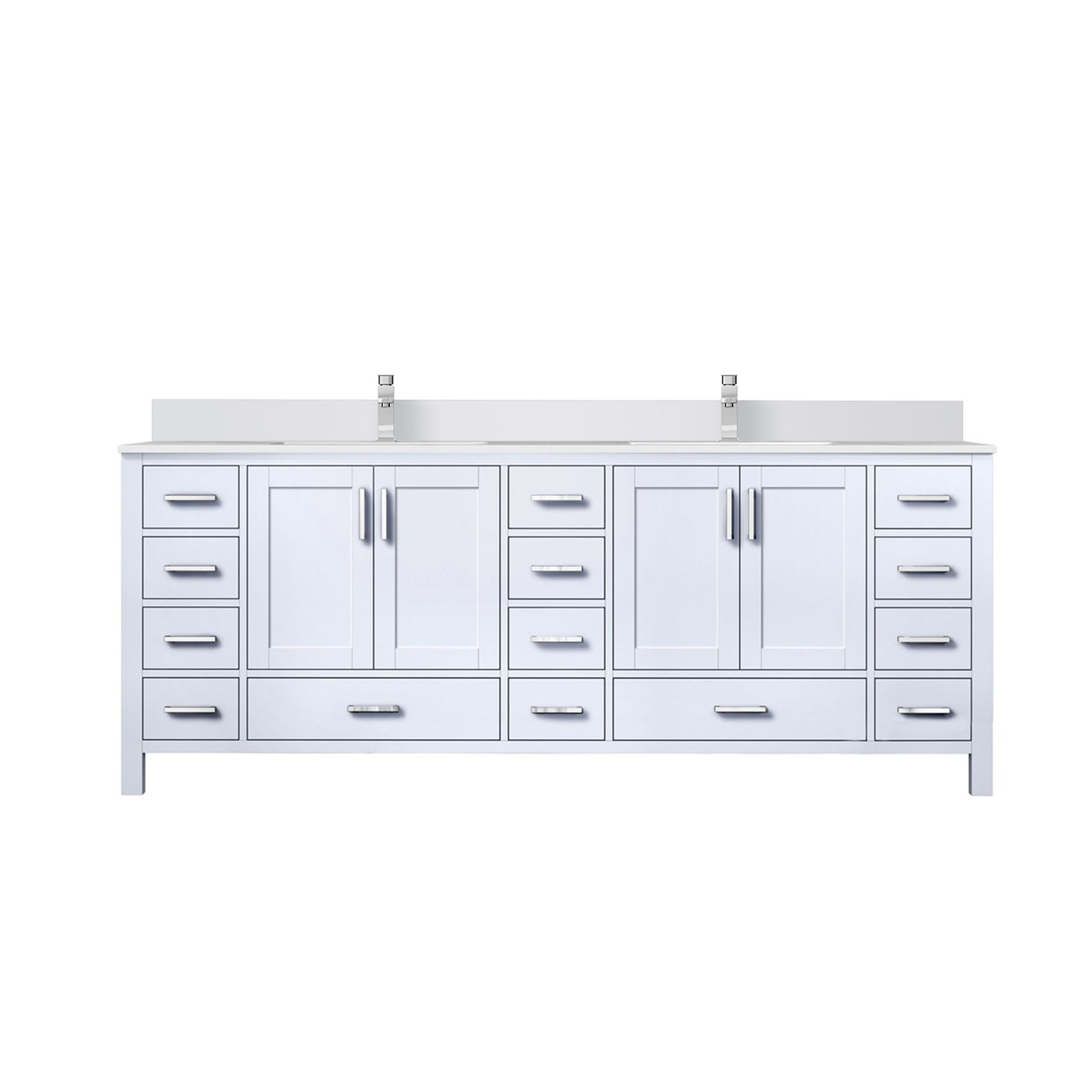 Lexora Jacques 84 in. W x 22 in. D Double Bath Vanity