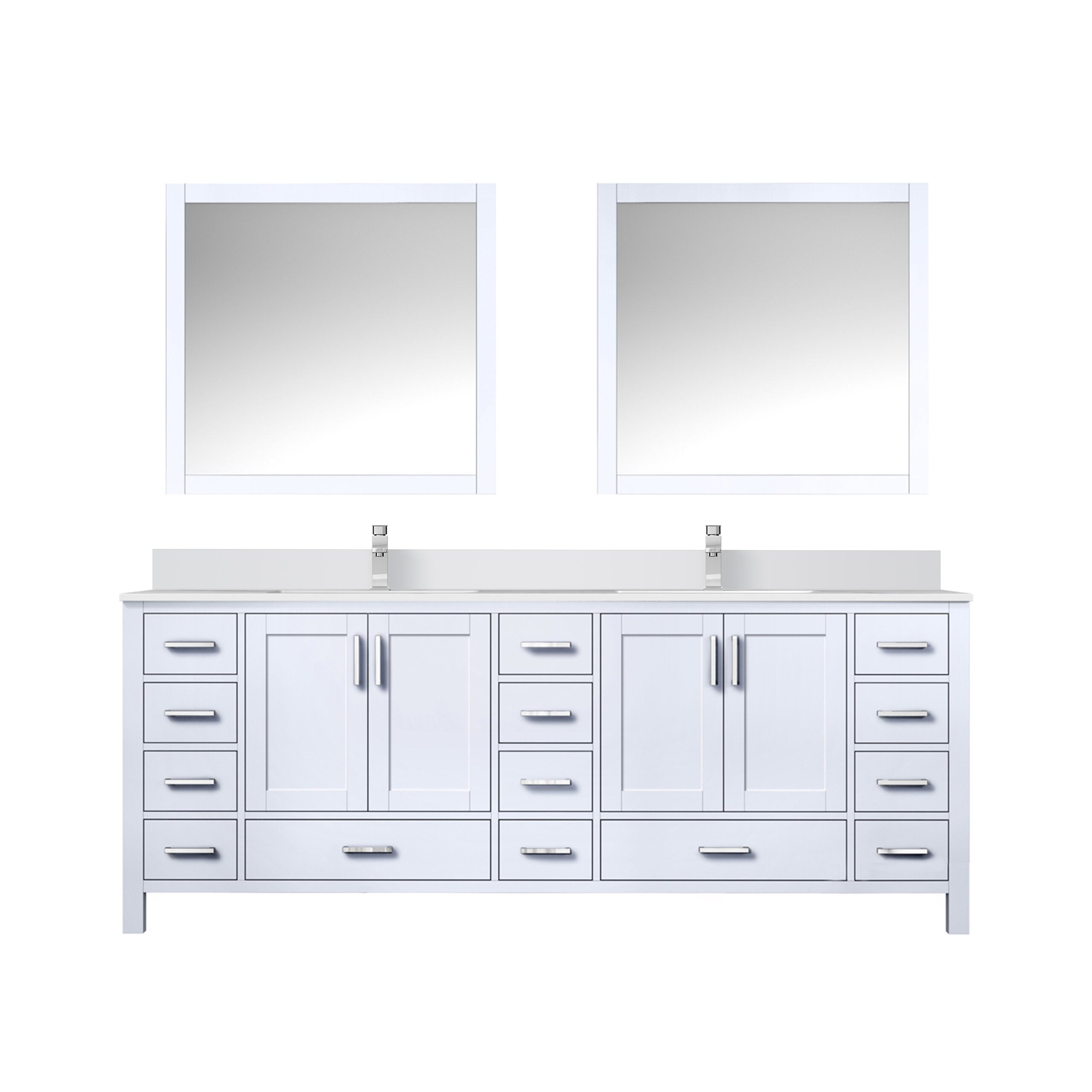 Lexora Jacques 84 in. W x 22 in. D Double Bath Vanity