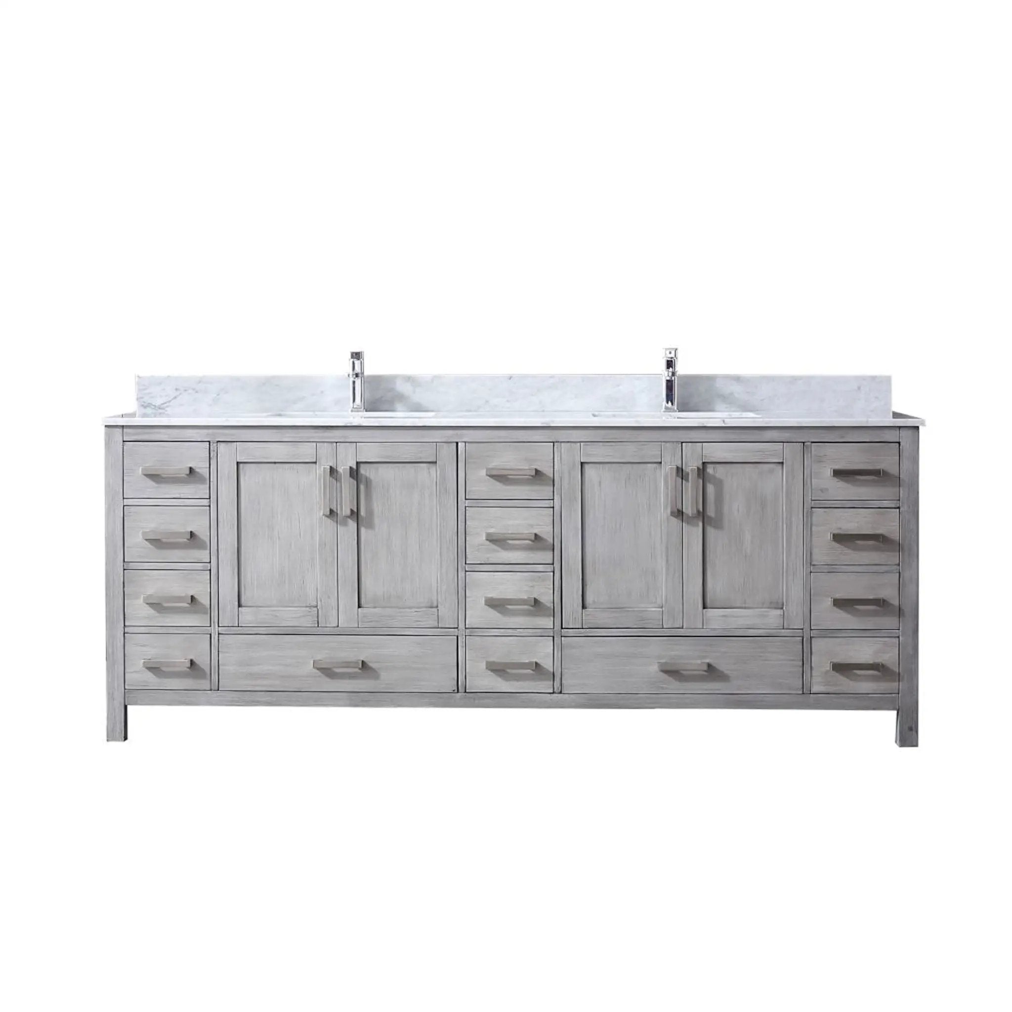 Lexora Jacques 84 in. W x 22 in. D Double Bath Vanity by Lexora