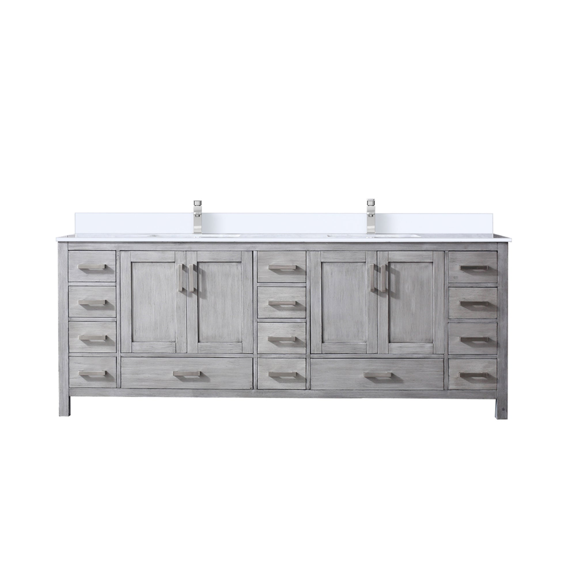 Lexora Jacques 84 in. W x 22 in. D Double Bath Vanity