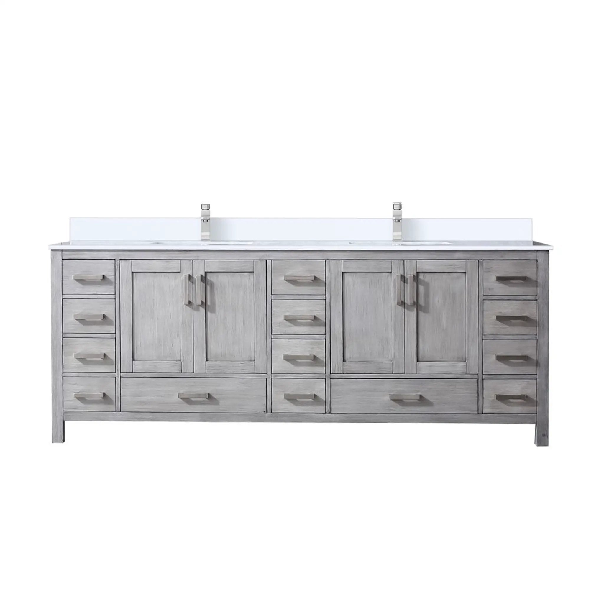 Lexora Jacques 84 in. W x 22 in. D Double Bath Vanity by Lexora