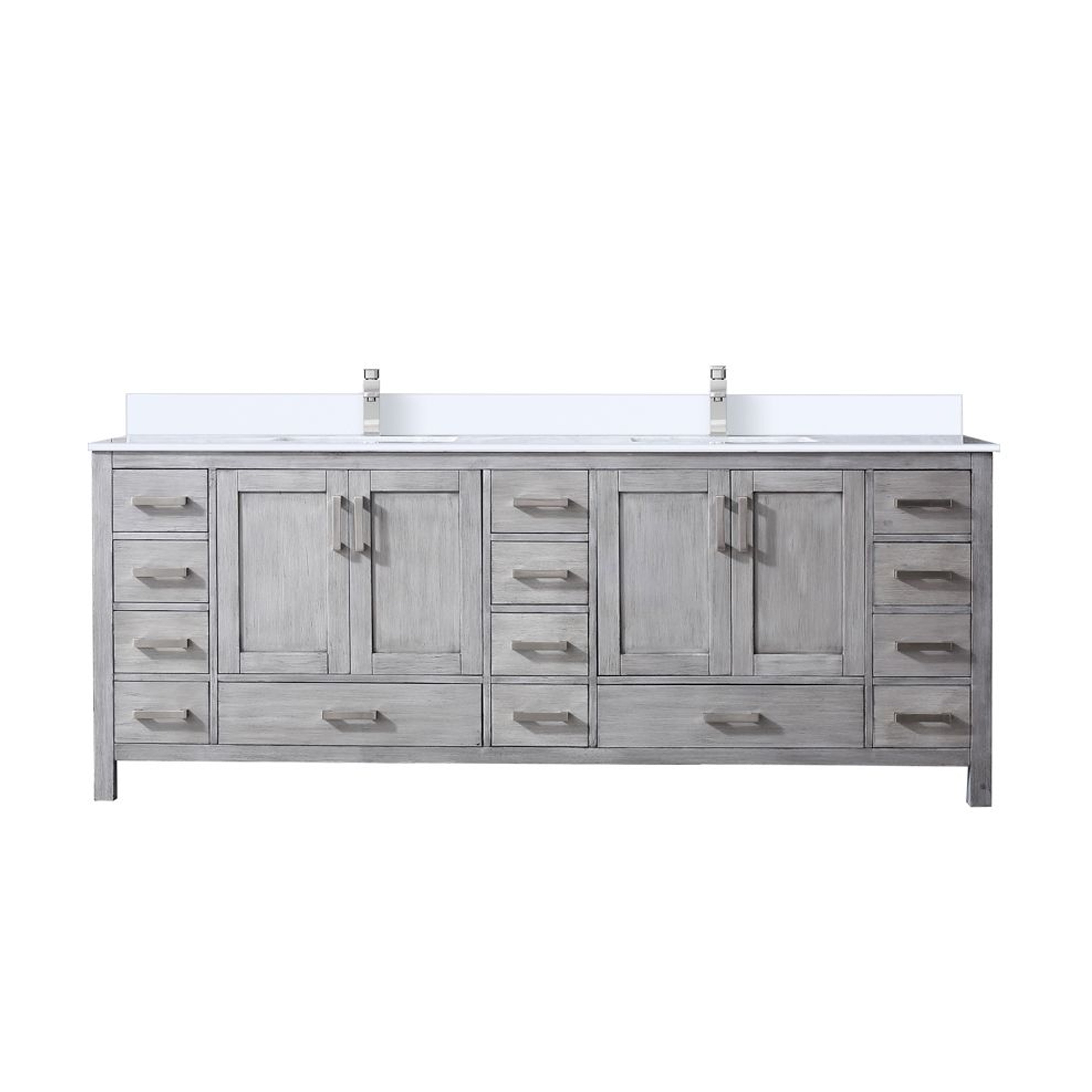 Lexora Jacques 84 in. W x 22 in. D Double Bath Vanity