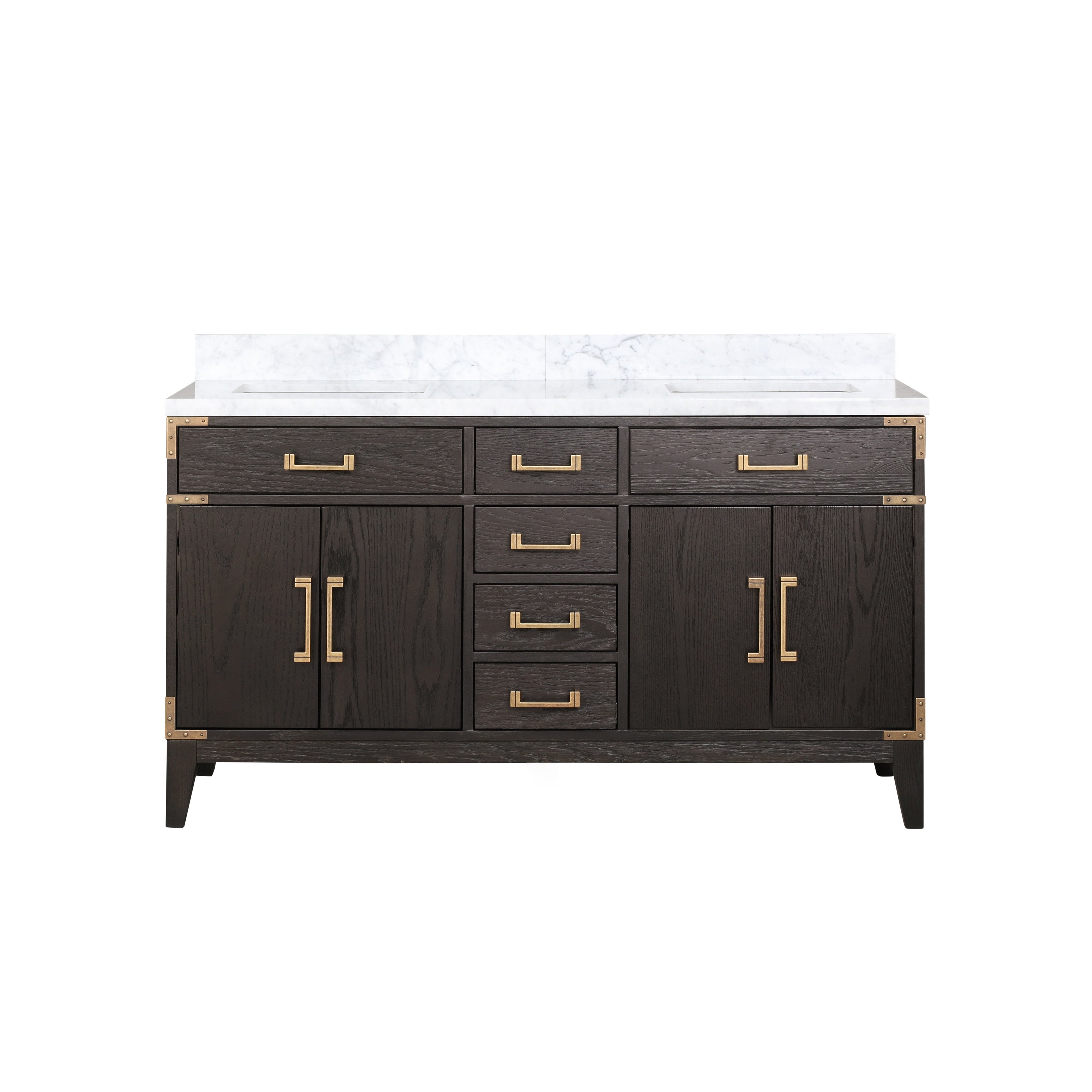 Lexora Laurel 60 in W x 22 in D Double Bath Vanity