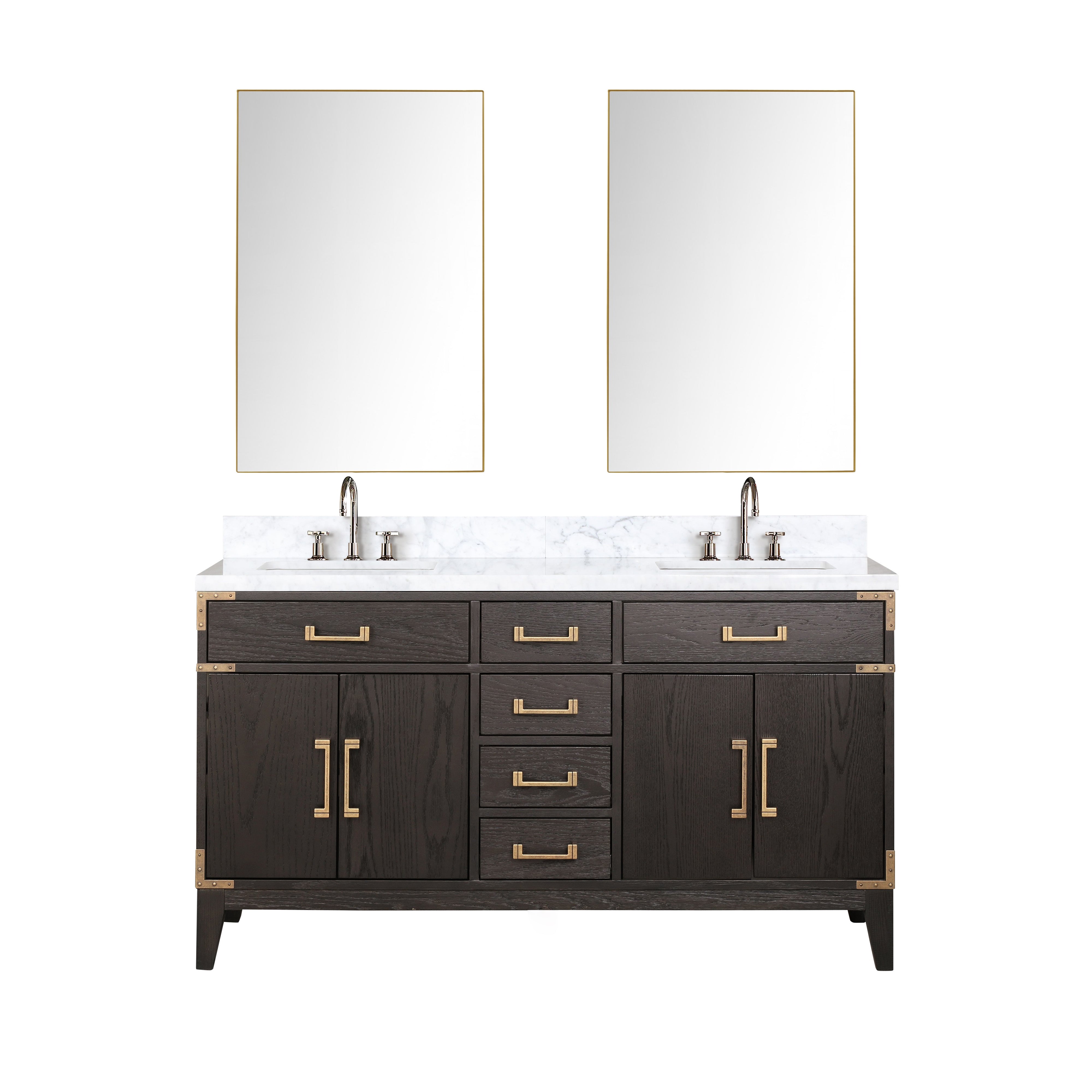 Lexora Laurel 60 in W x 22 in D Double Bath Vanity