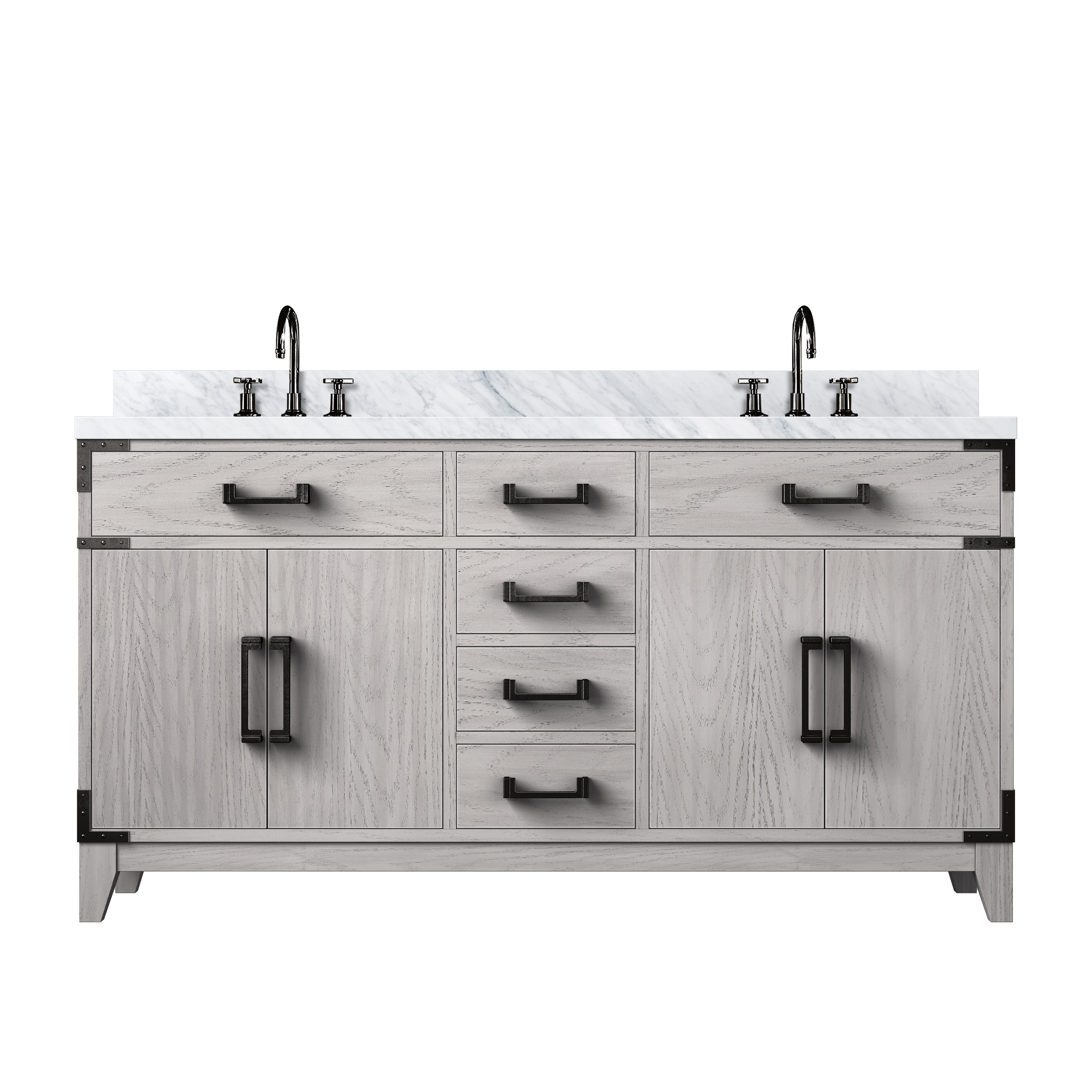 Lexora Laurel 60 in W x 22 in D Double Bath Vanity